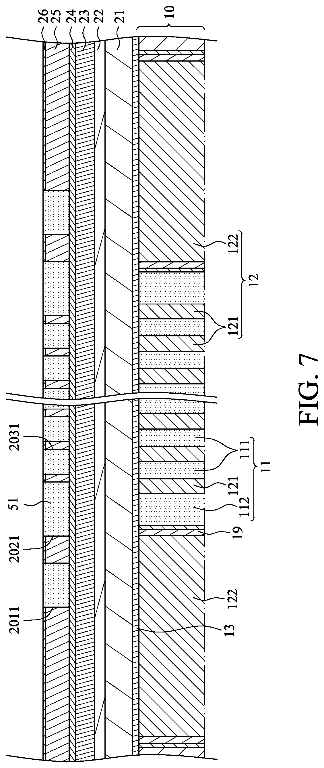 Patent US12317482 Figure 7 – Semiconductor structure and method of manufacturing the same including buried word lines of different widths