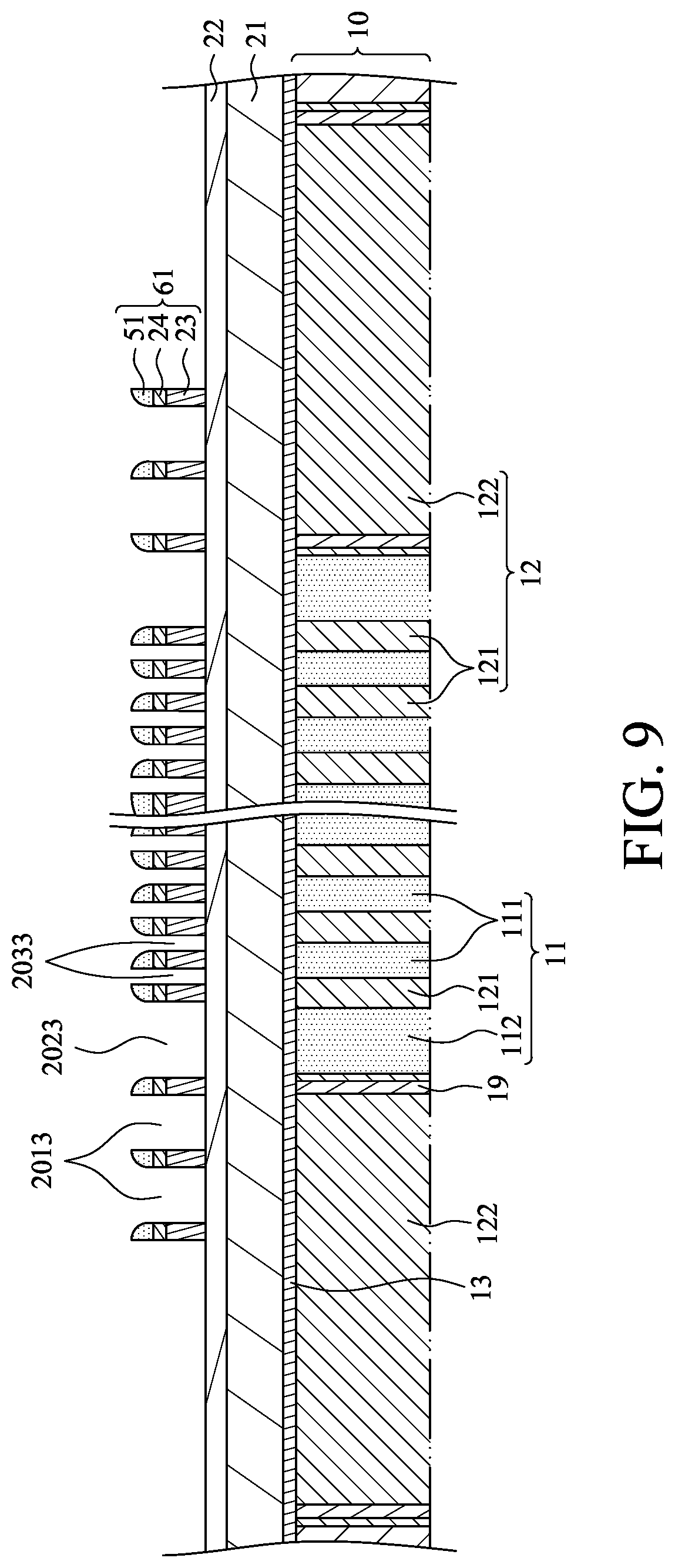 Patent US12317482 Figure 9 – Semiconductor structure and method of manufacturing the same including buried word lines of different widths