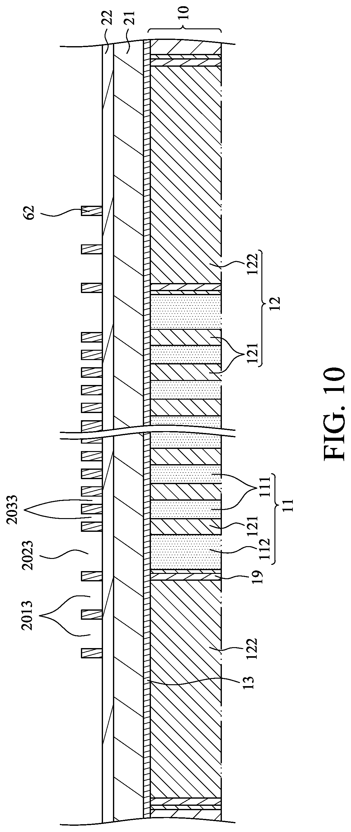 Patent US12317482 Figure 10 – Semiconductor structure and method of manufacturing the same including buried word lines of different widths