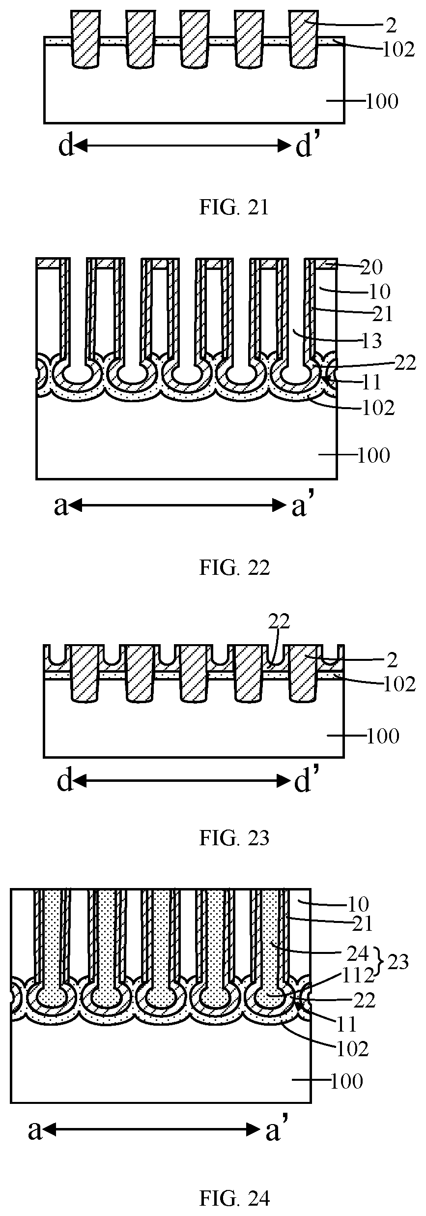 Patent US12317483 Figure 7 – Semiconductor structure having isolation structure embedded in the groove of the bit line