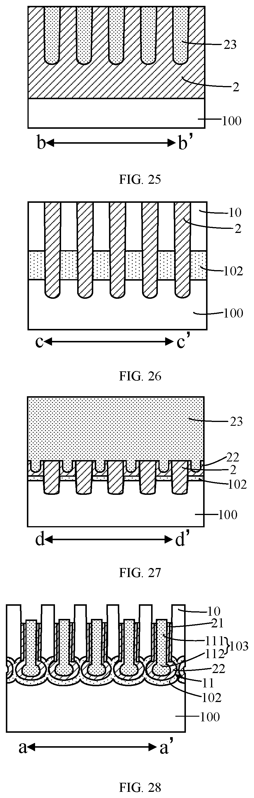 Patent US12317483 Figure 8 – Semiconductor structure having isolation structure embedded in the groove of the bit line
