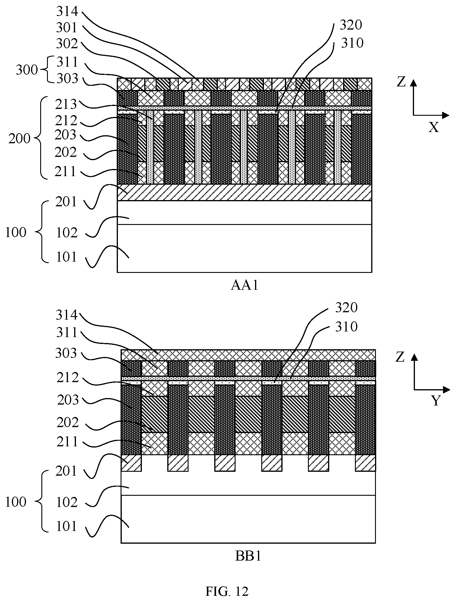 Patent US12317484 Figure 7 – Method for forming a first and a second transistors array having plurality of first and semiconductor pillars