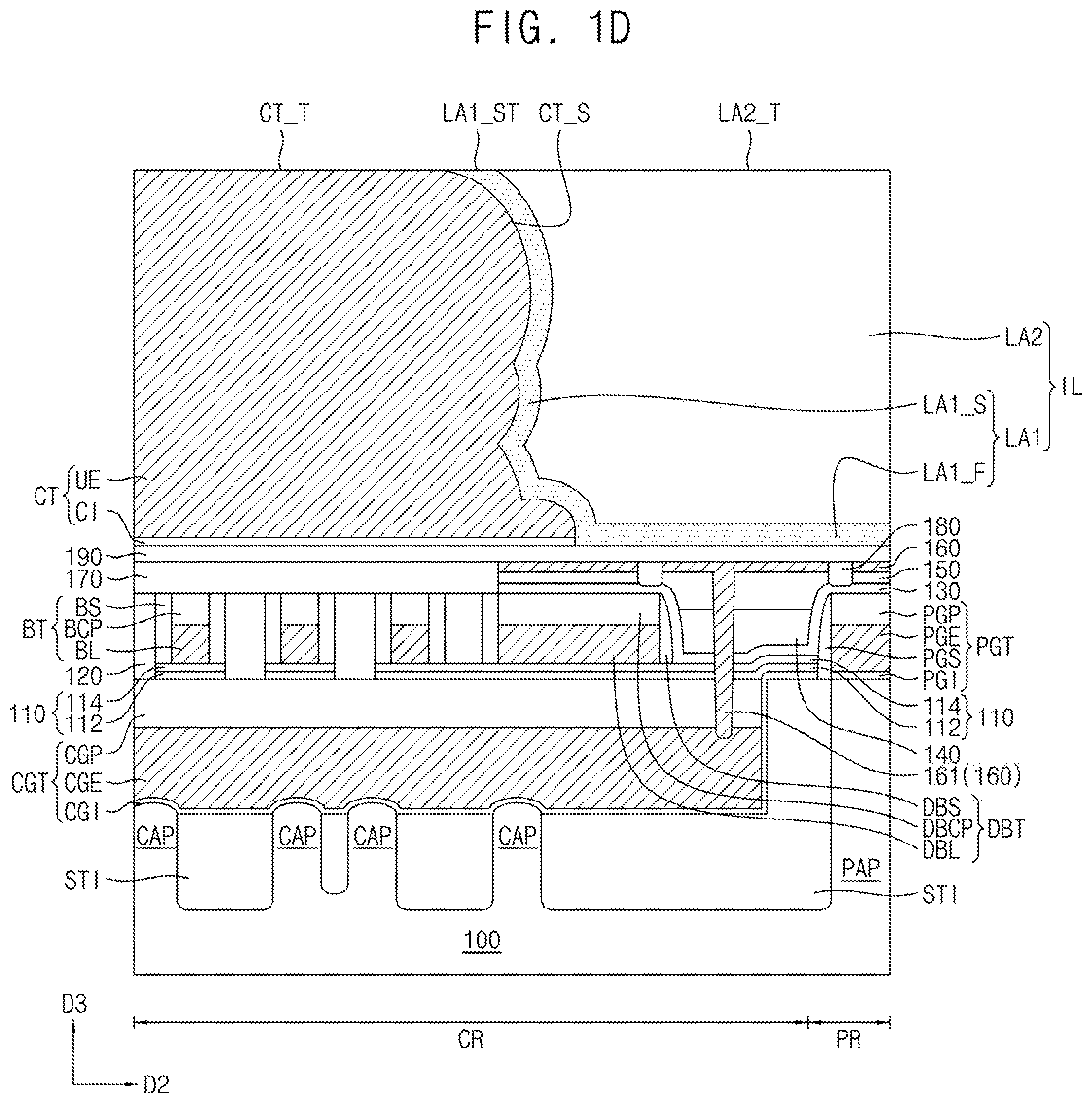 Patent US12317485 Figure 4 – Semiconductor device including peripheral contact