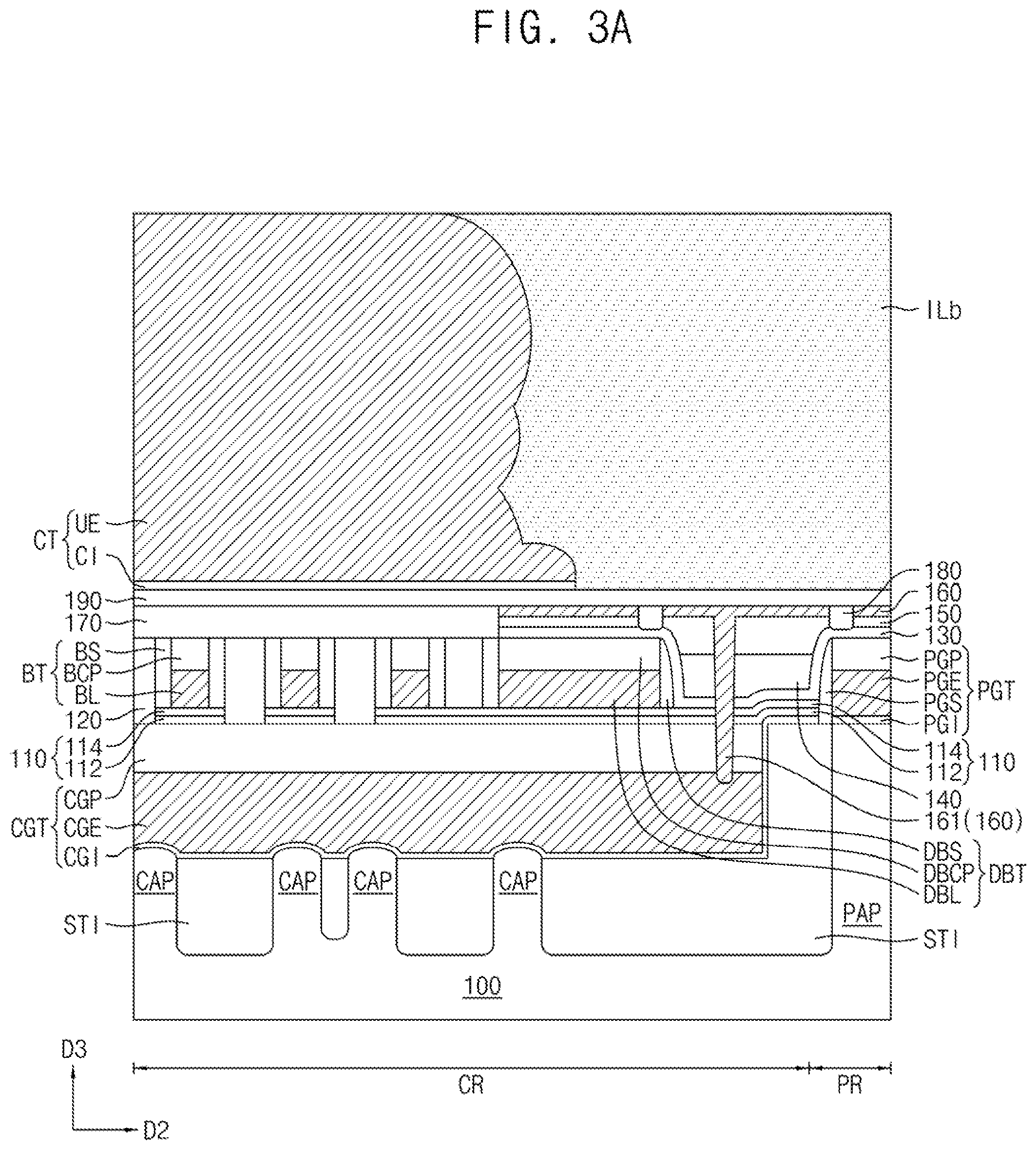 Patent US12317485 Figure 10 – Semiconductor device including peripheral contact