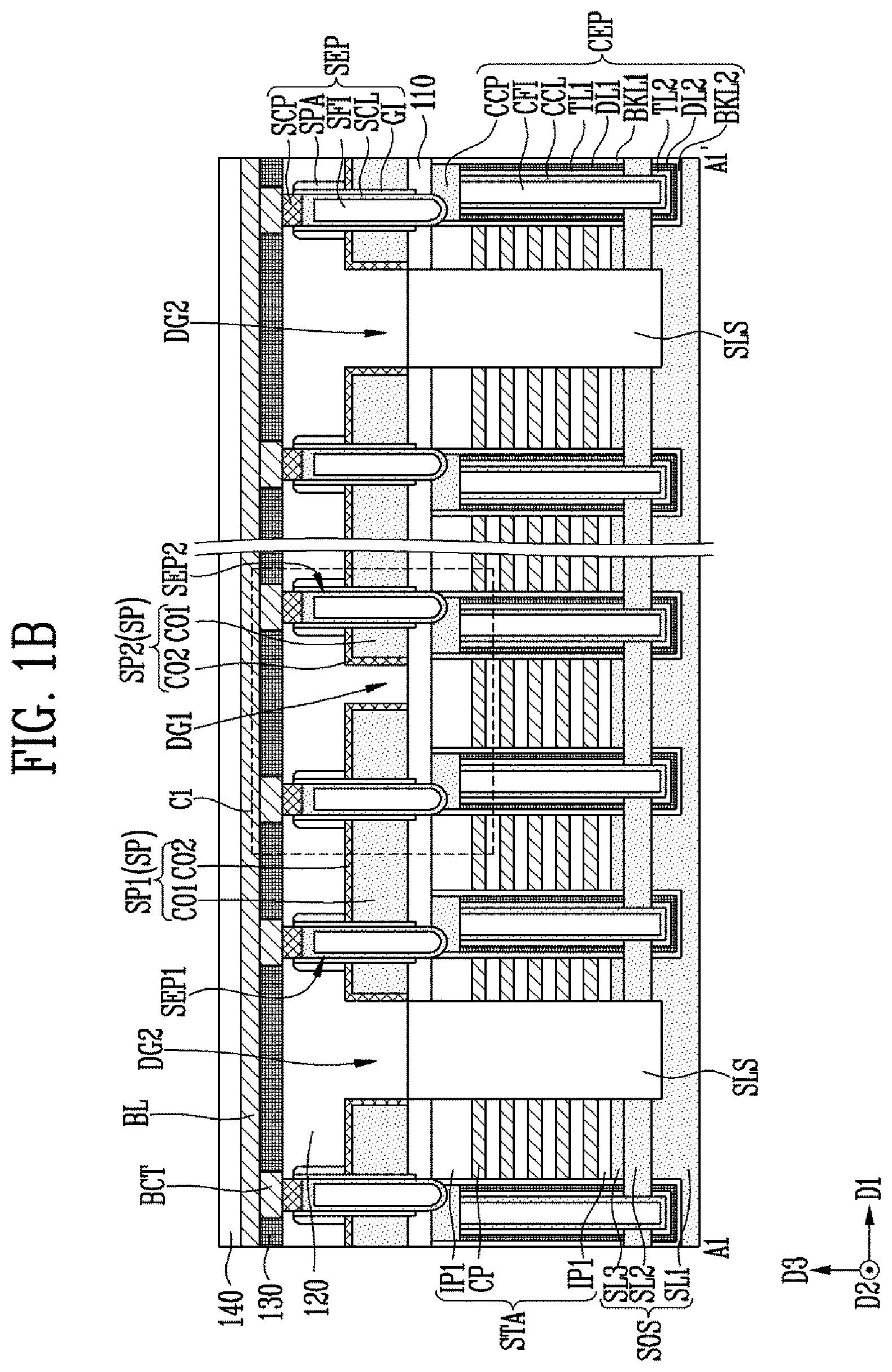 Patent US12317486 Figure 2 – Semiconductor device and manufacturing method of the semiconductor device