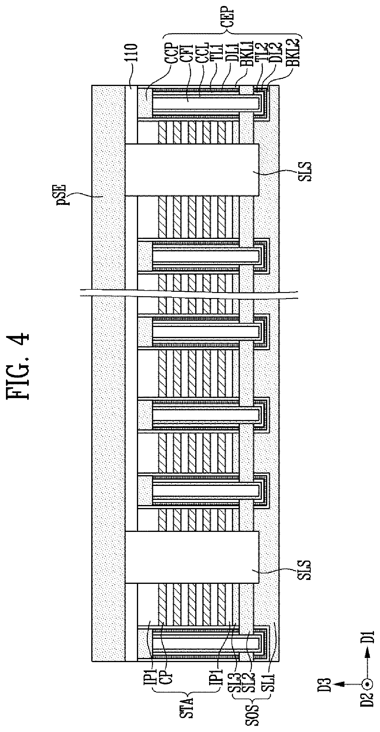 Patent US12317486 Figure 7 – Semiconductor device and manufacturing method of the semiconductor device