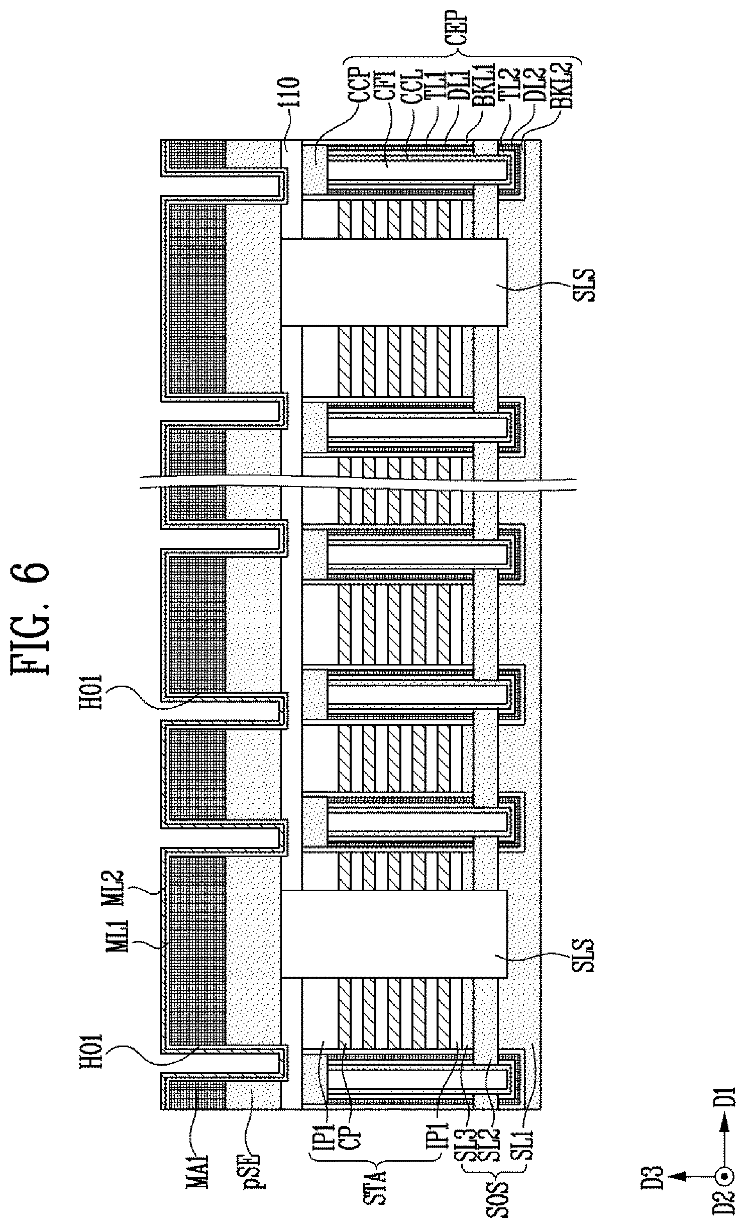 Patent US12317486 Figure 9 – Semiconductor device and manufacturing method of the semiconductor device