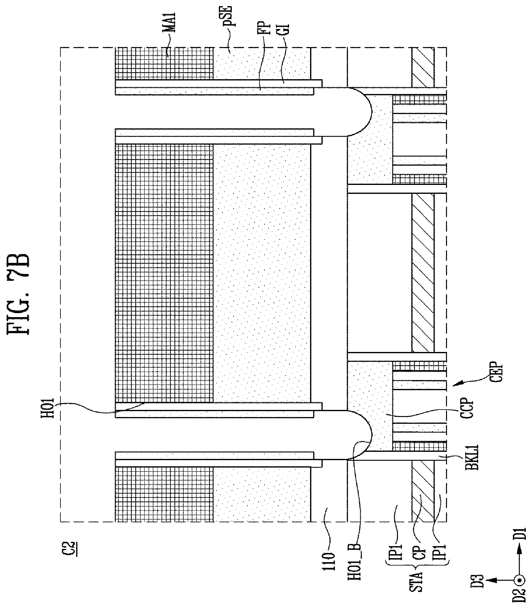 Patent US12317486 Figure 11 – Semiconductor device and manufacturing method of the semiconductor device