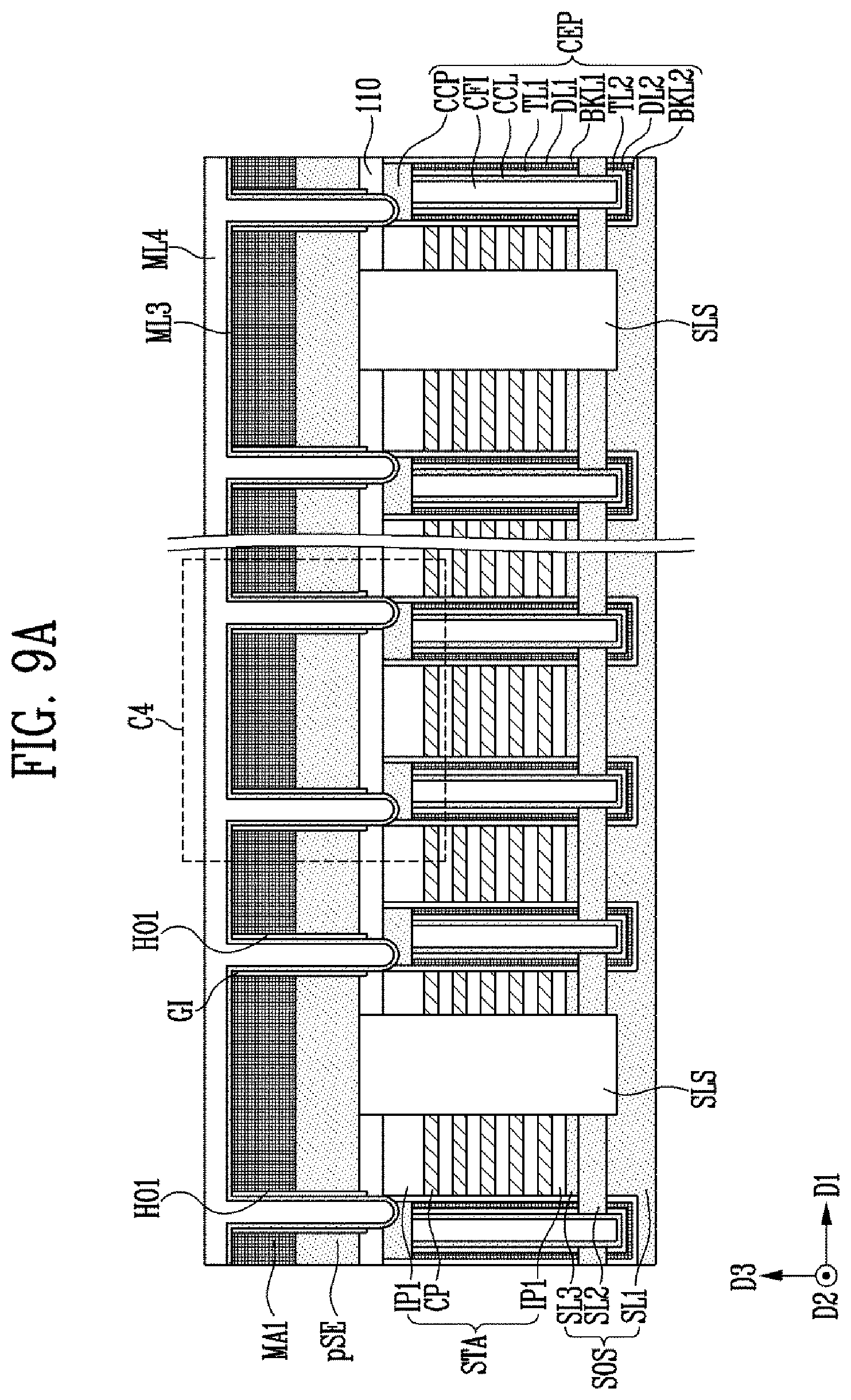 Patent US12317486 Figure 14 – Semiconductor device and manufacturing method of the semiconductor device
