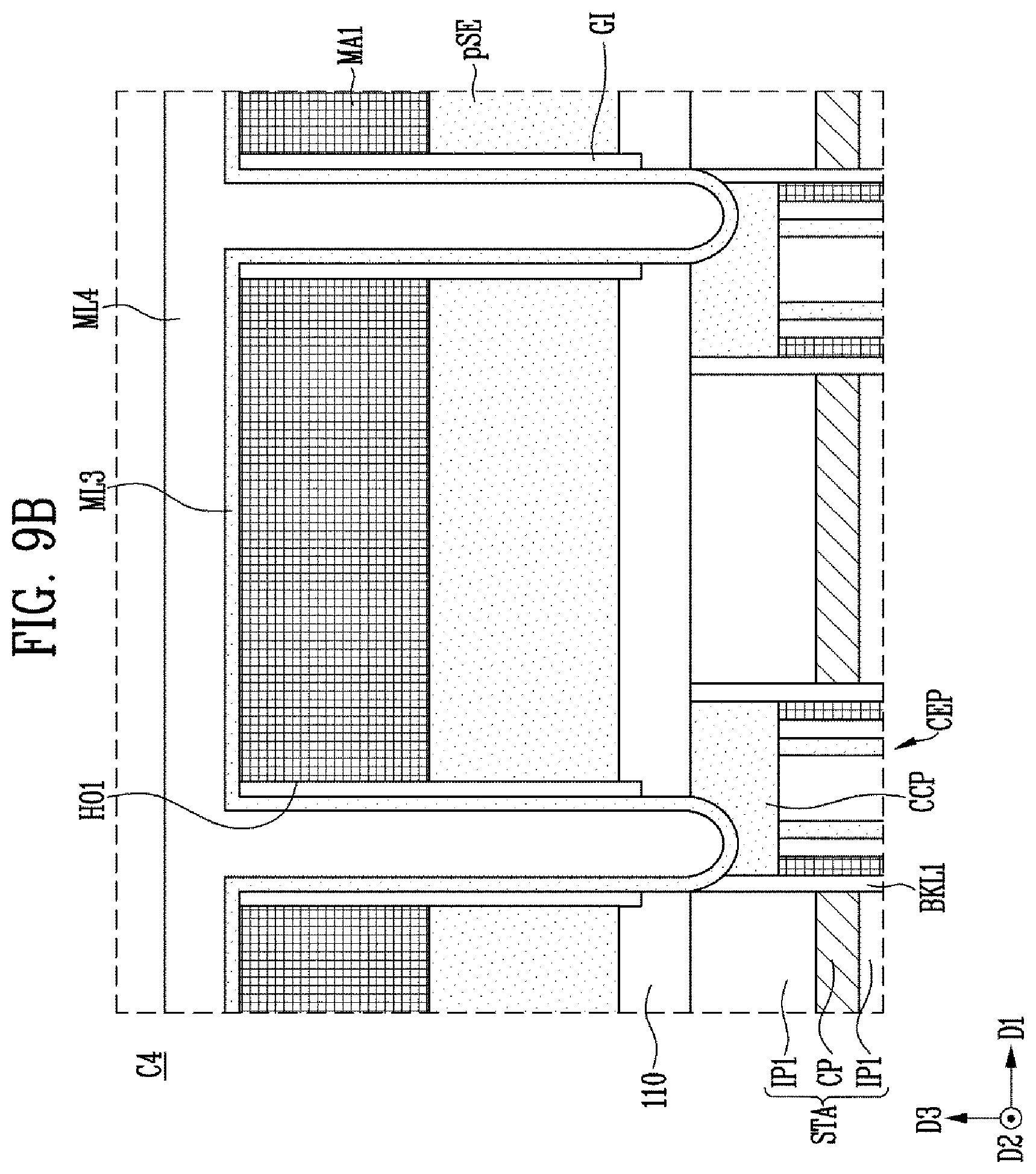 Patent US12317486 Figure 15 – Semiconductor device and manufacturing method of the semiconductor device