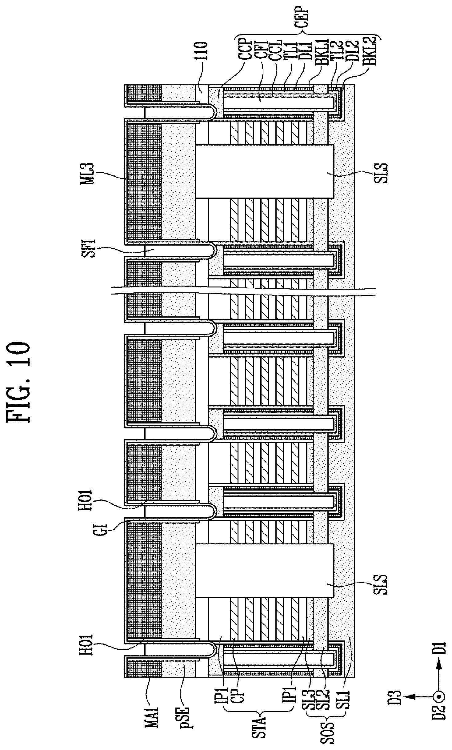 Patent US12317486 Figure 16 – Semiconductor device and manufacturing method of the semiconductor device