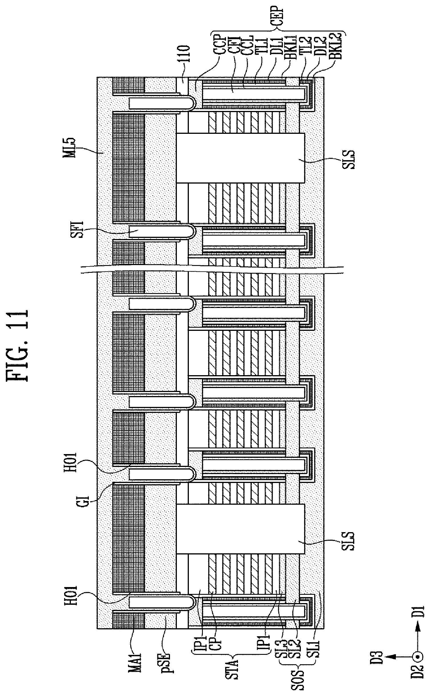 Patent US12317486 Figure 17 – Semiconductor device and manufacturing method of the semiconductor device