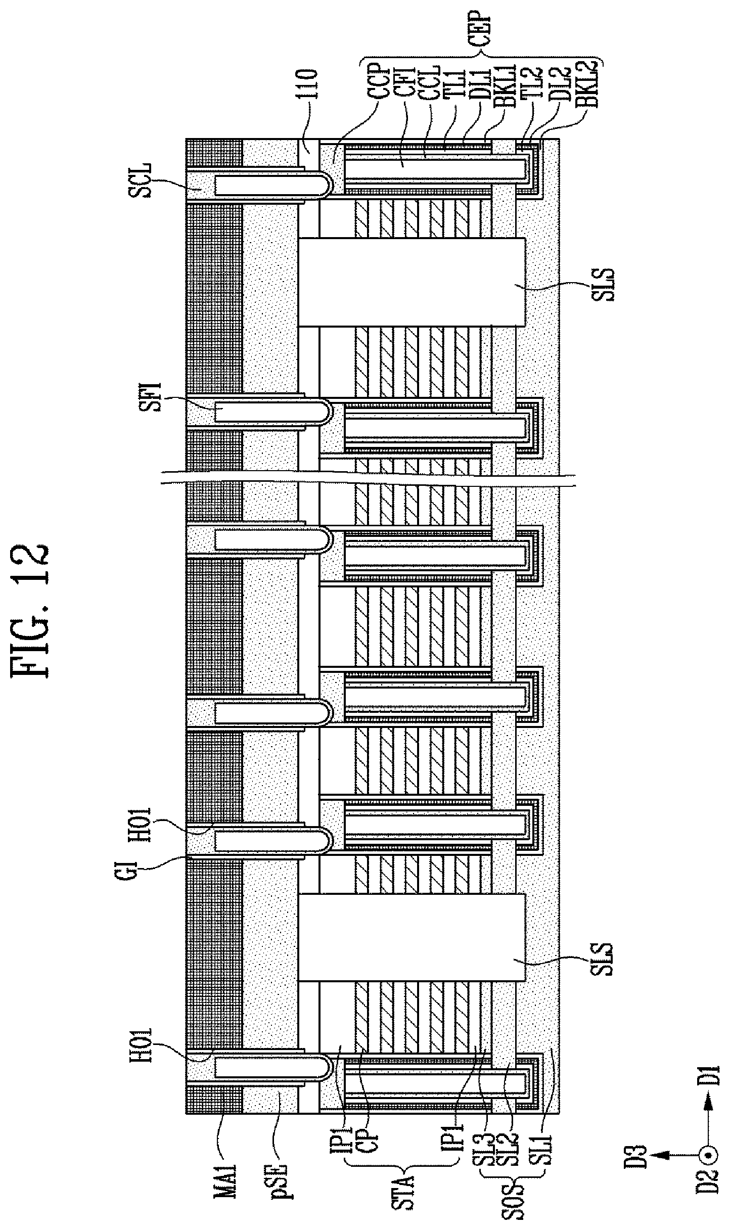 Patent US12317486 Figure 18 – Semiconductor device and manufacturing method of the semiconductor device