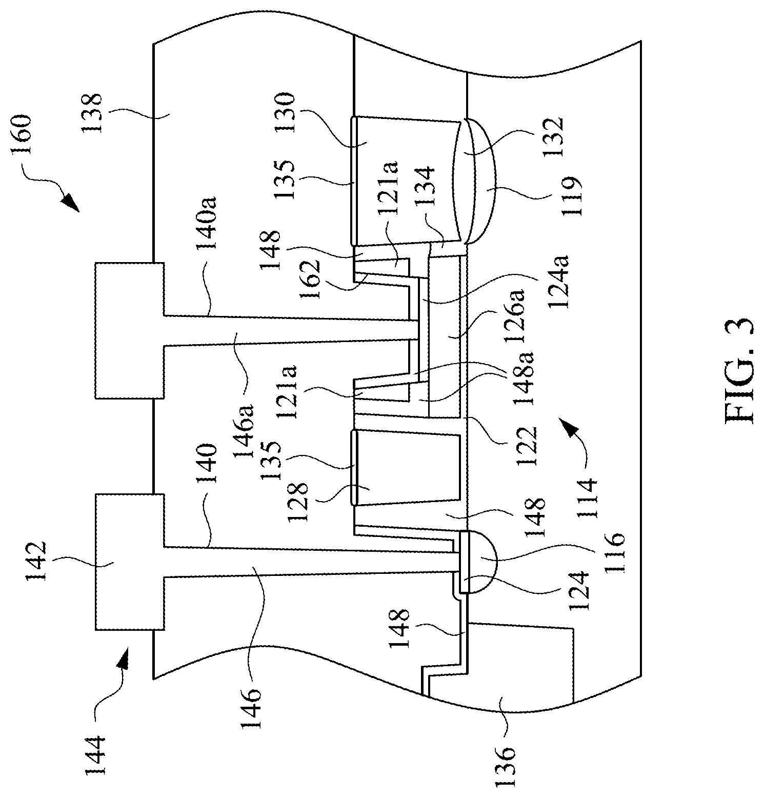 Patent US12317488 Figure 3 – Structure and method for preventing silicide contamination during the manufacture of micro-processors with embedded flash memory