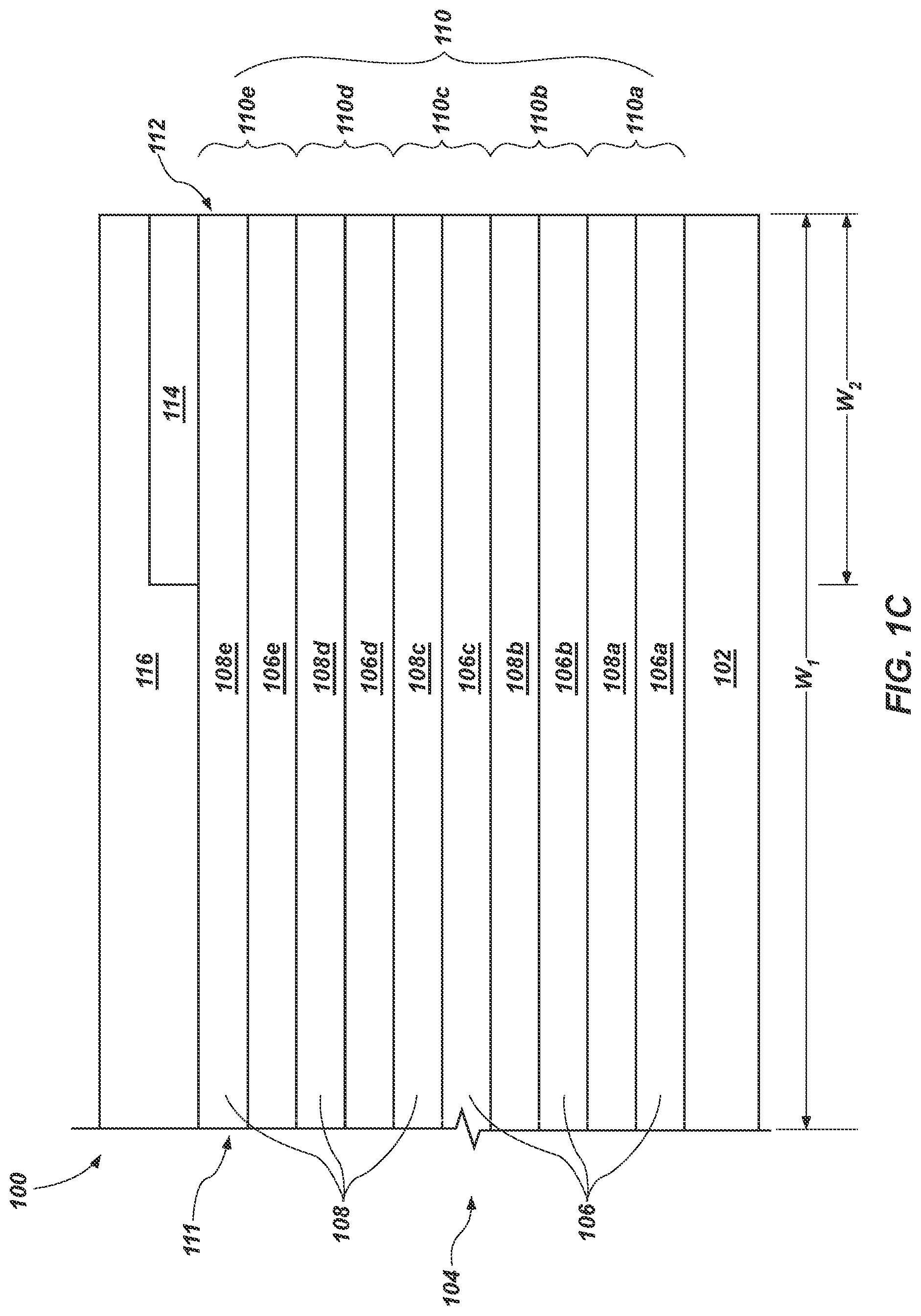 Patent US12317489 Figure 3 – Devices including a stair step structure adjacent a substantially planar, vertically extending surface of a stack structure