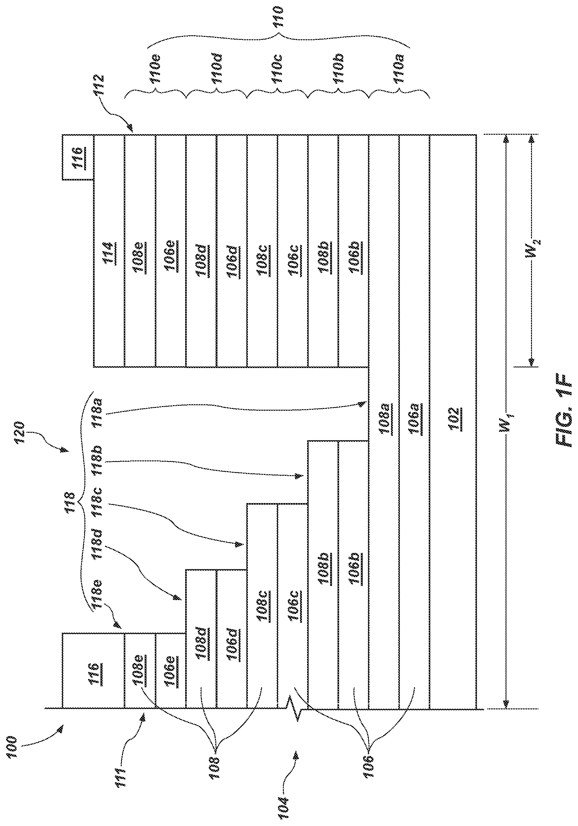 Patent US12317489 Figure 6 – Devices including a stair step structure adjacent a substantially planar, vertically extending surface of a stack structure
