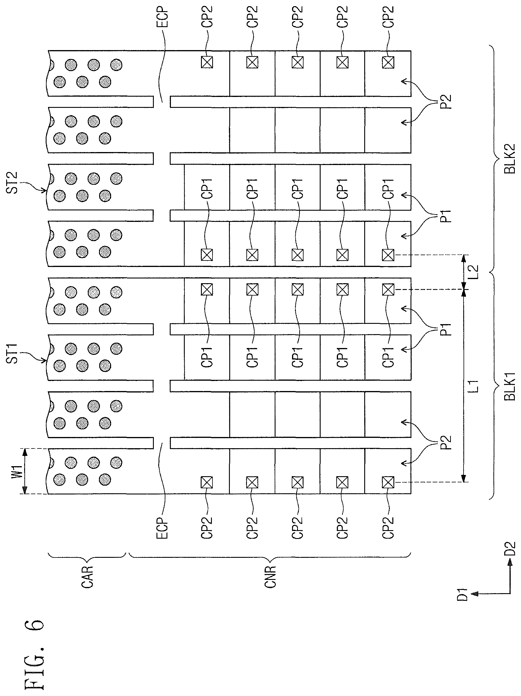 Patent US12317492 Figure 7 – Three-dimensional semiconductor memory device with increased process margin
