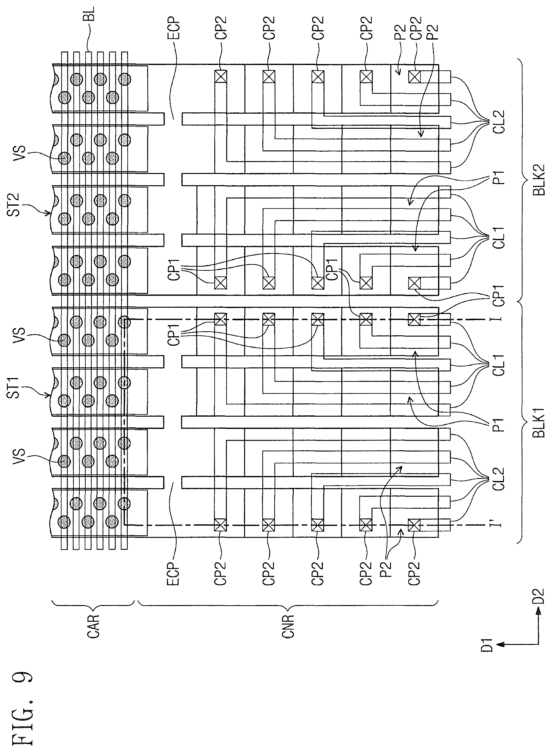 Patent US12317492 Figure 10 – Three-dimensional semiconductor memory device with increased process margin