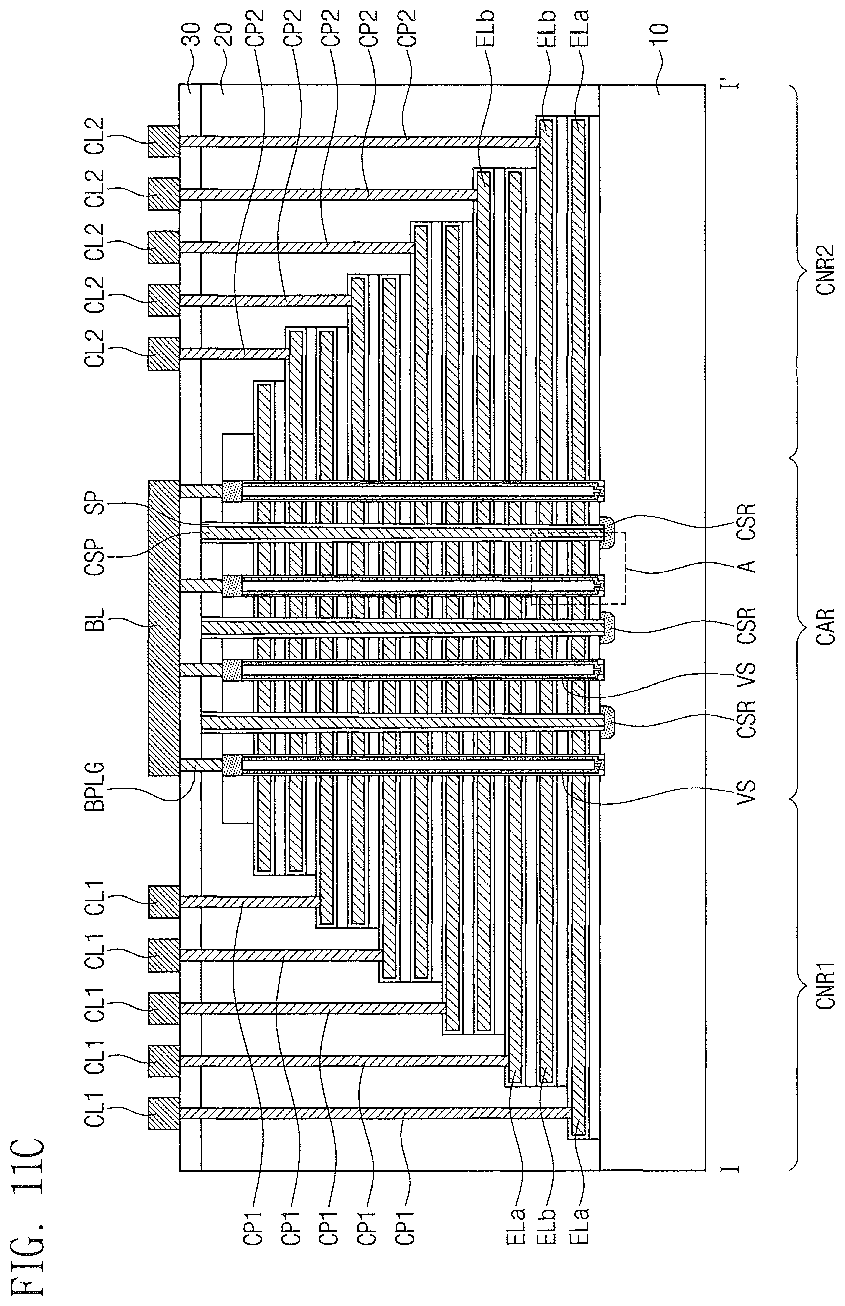 Patent US12317492 Figure 14 – Three-dimensional semiconductor memory device with increased process margin