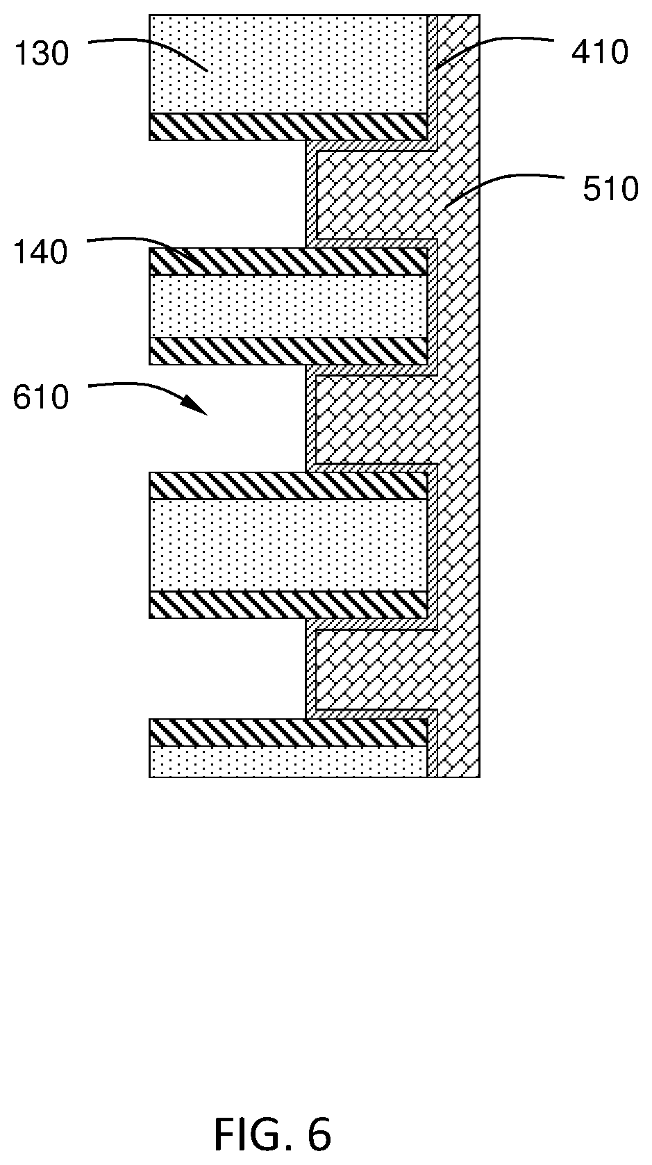 Patent US12317493 Figure 6 – Methods of forming 3D NAND structures with decreased pitch