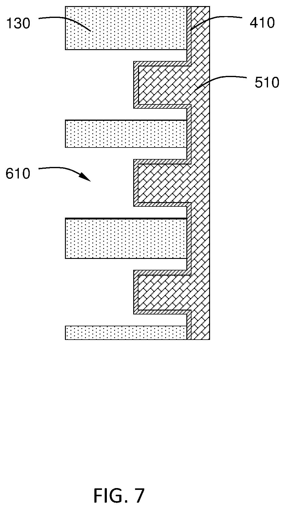 Patent US12317493 Figure 7 – Methods of forming 3D NAND structures with decreased pitch