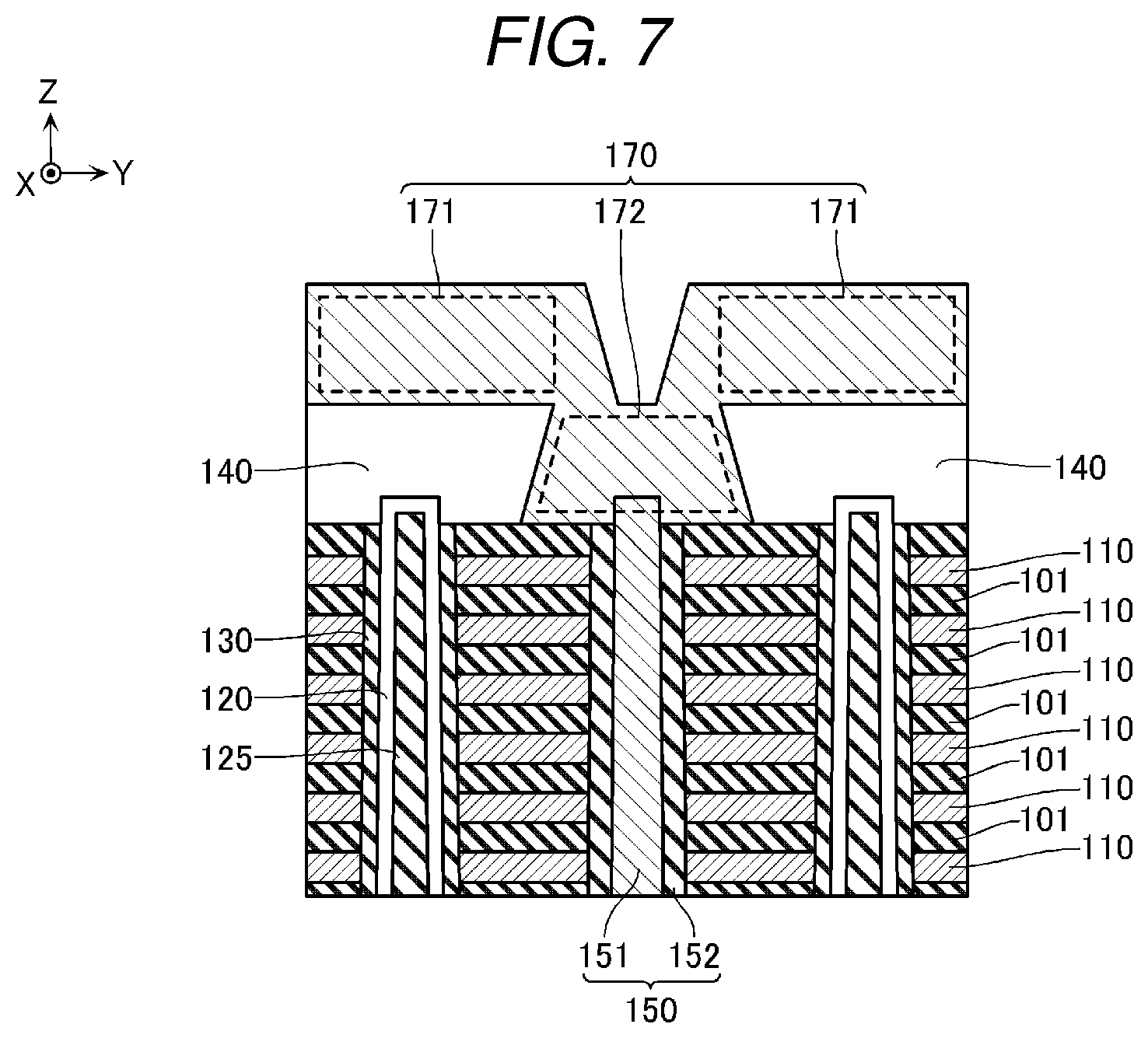 Patent US12317494 Figure 6 – Semiconductor storage device