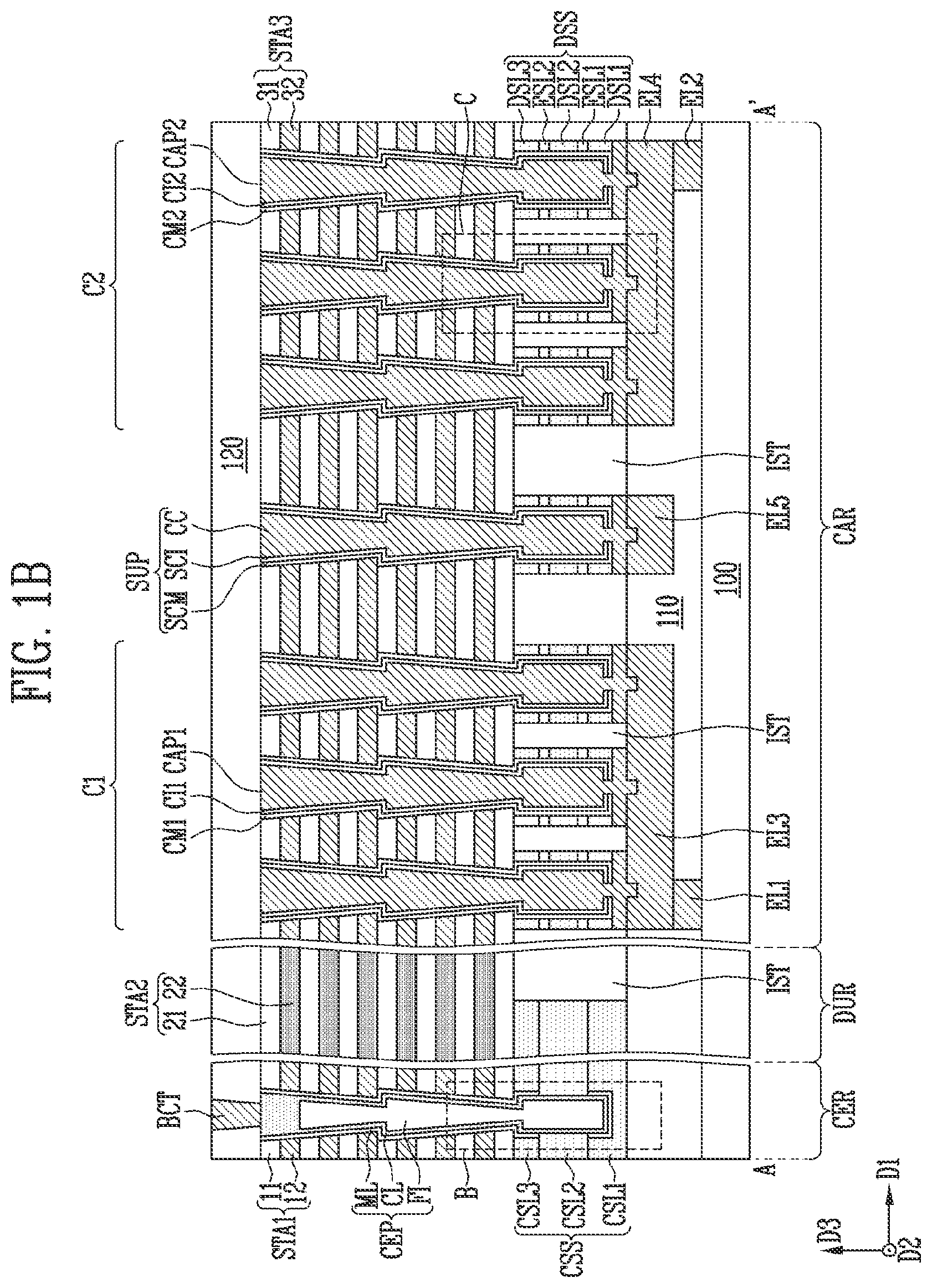 Patent US12317495 Figure 2 – Semiconductor device and method of manufacturing the semiconductor device