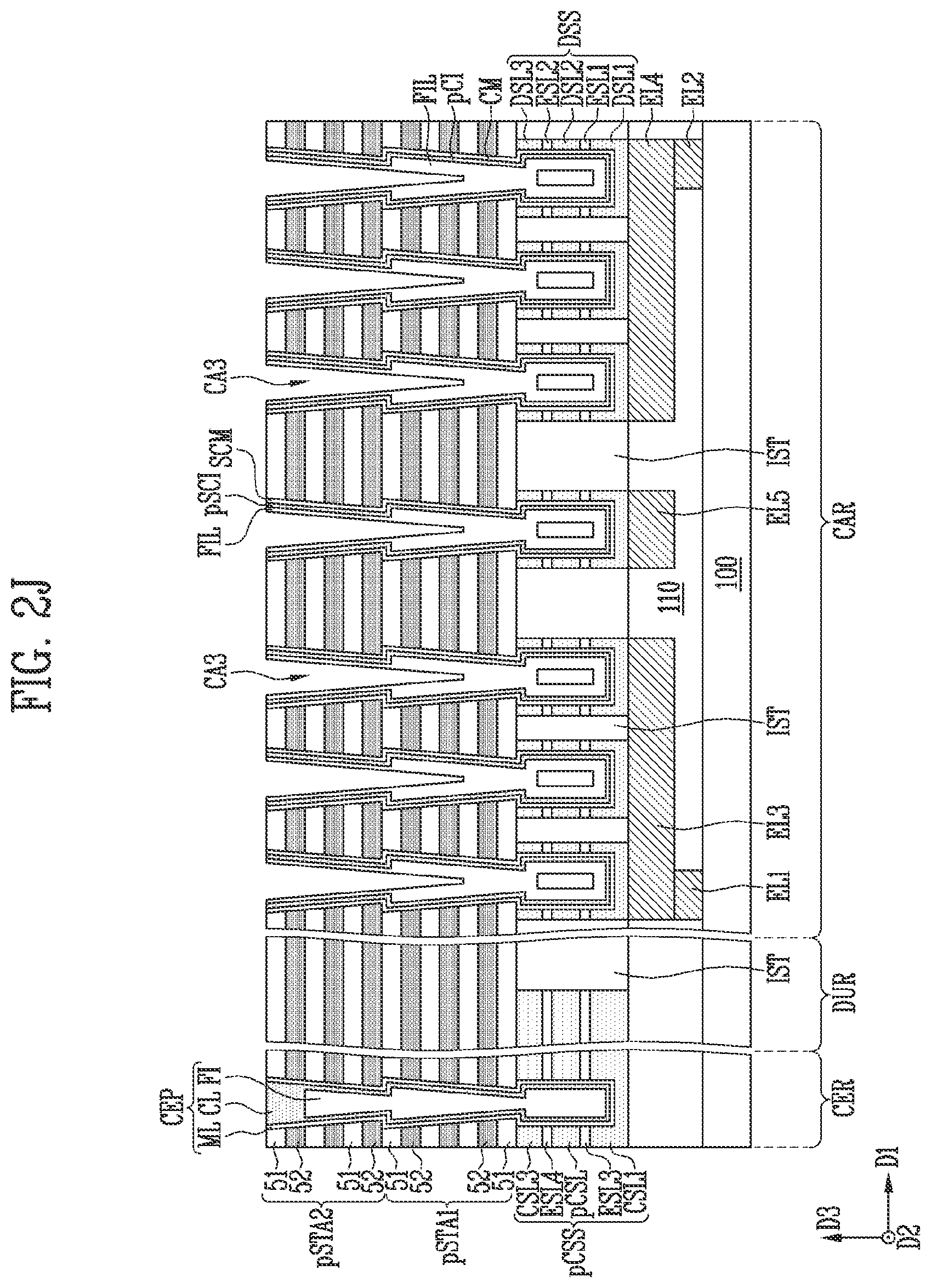 Patent US12317495 Figure 14 – Semiconductor device and method of manufacturing the semiconductor device