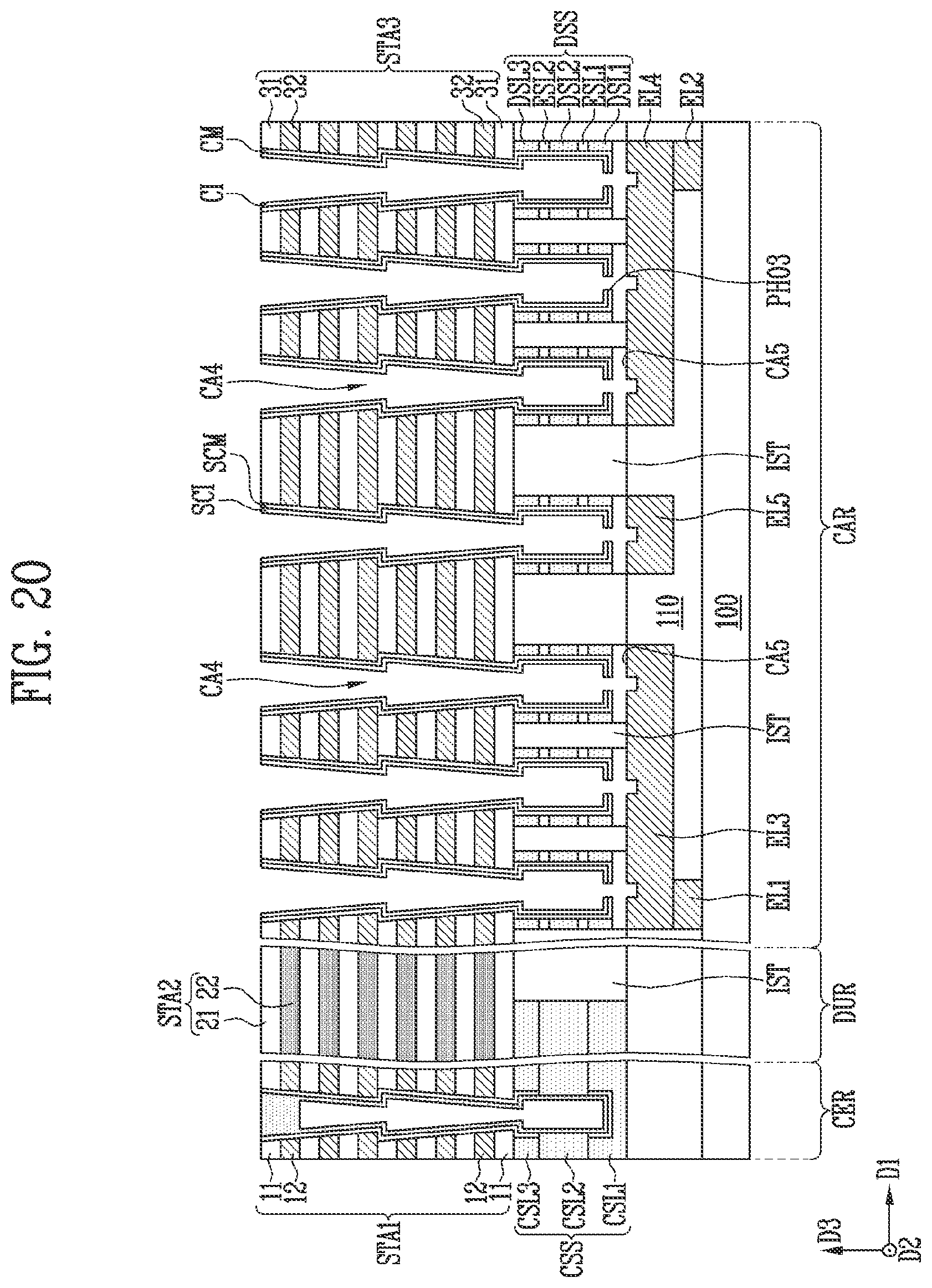 Patent US12317495 Figure 19 – Semiconductor device and method of manufacturing the semiconductor device