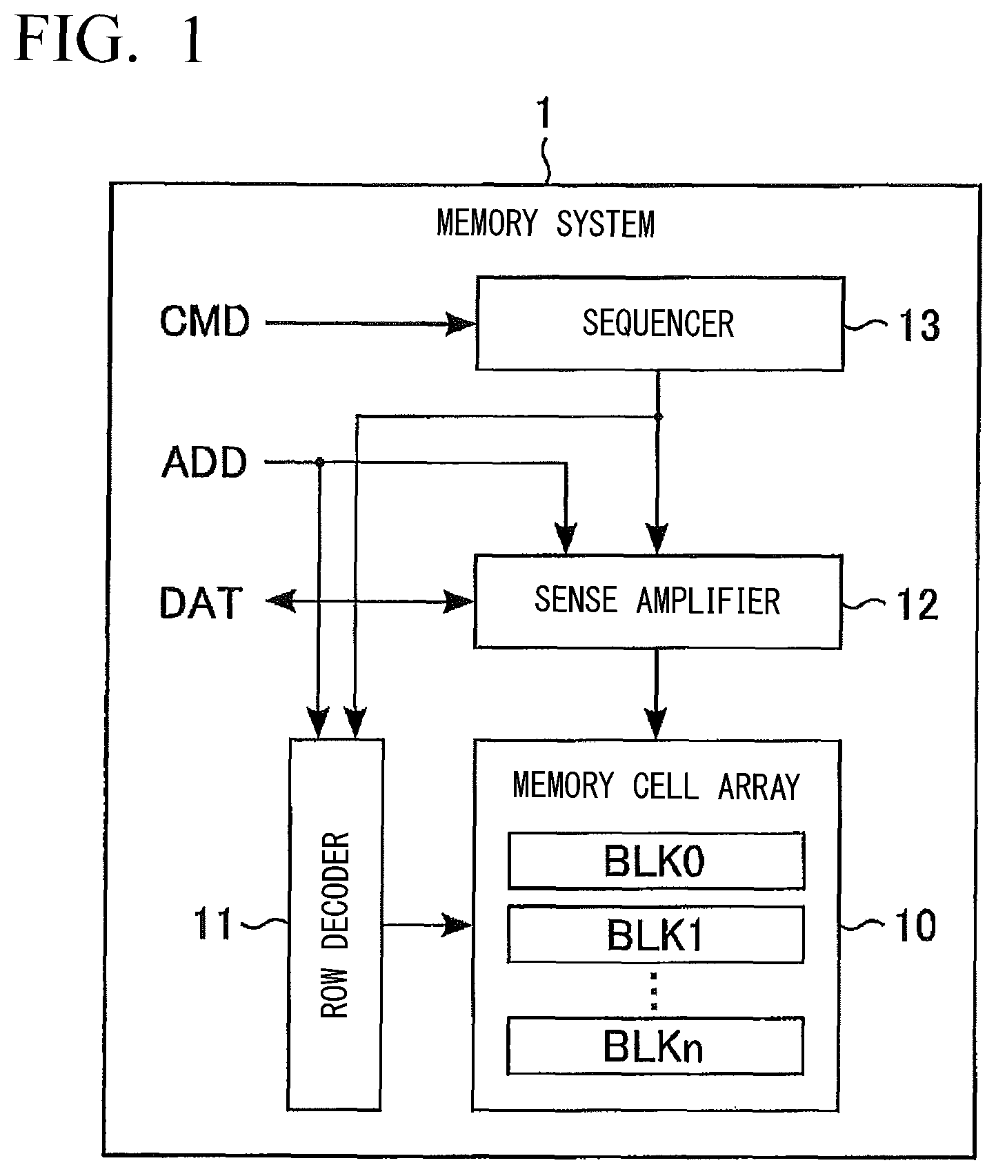 Patent US12317497 — Semiconductor memory device and method of manufacturing semiconductor memory device — Figure 1