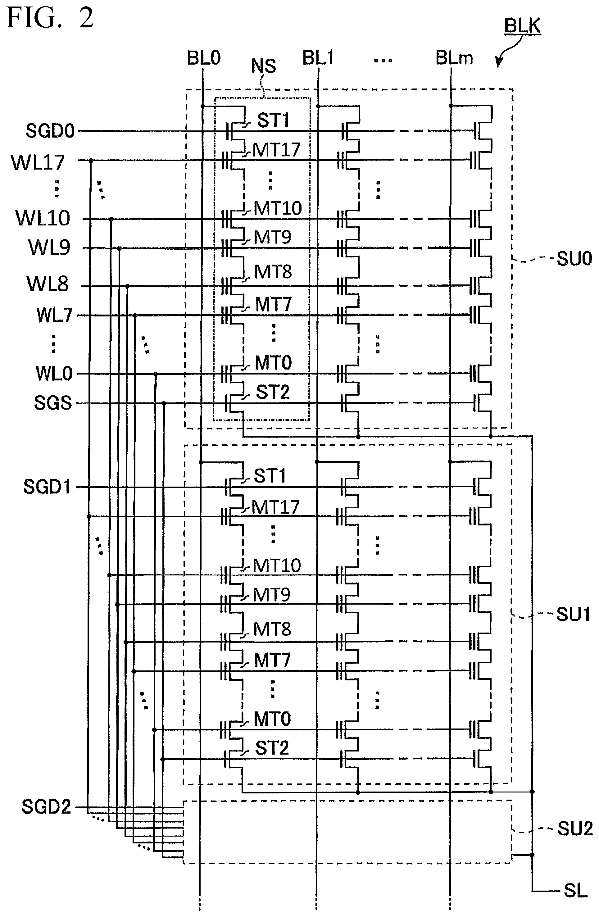 Patent US12317497 Figure 2 – Semiconductor memory device and method of manufacturing semiconductor memory device