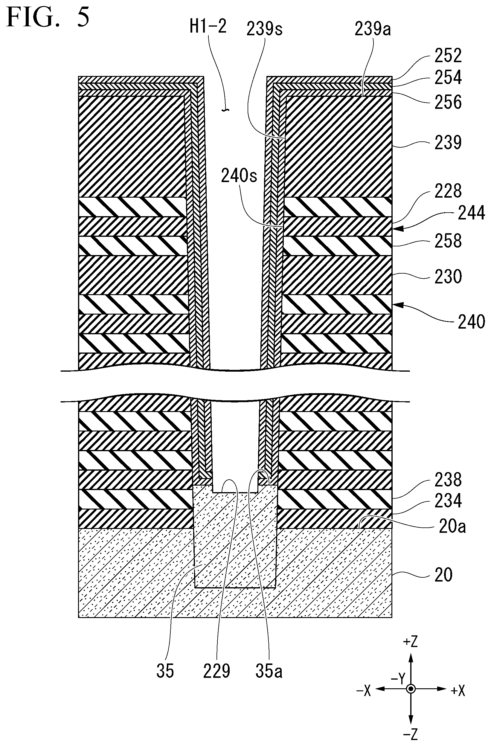 Patent US12317497 Figure 5 – Semiconductor memory device and method of manufacturing semiconductor memory device