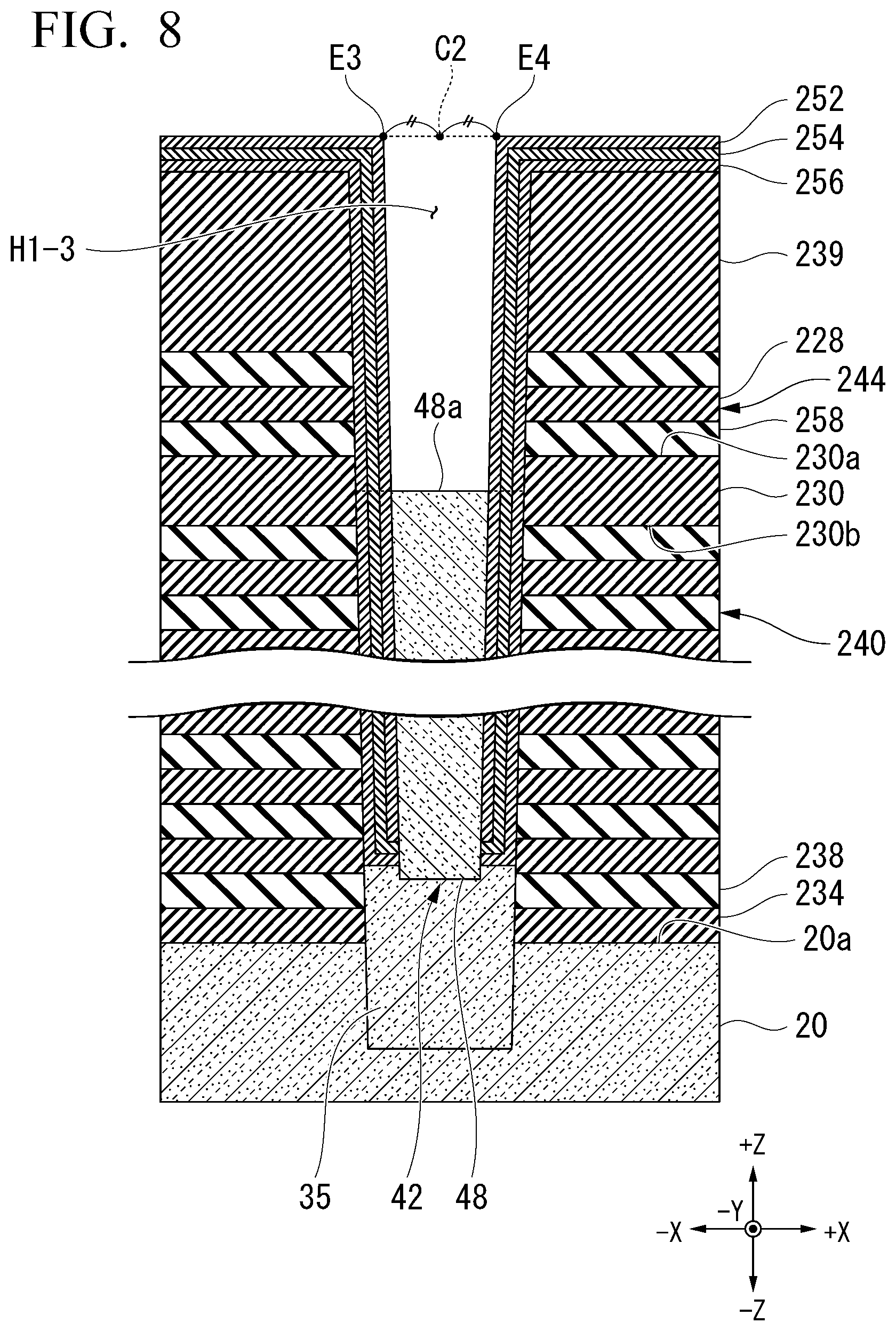 Patent US12317497 Figure 8 – Semiconductor memory device and method of manufacturing semiconductor memory device