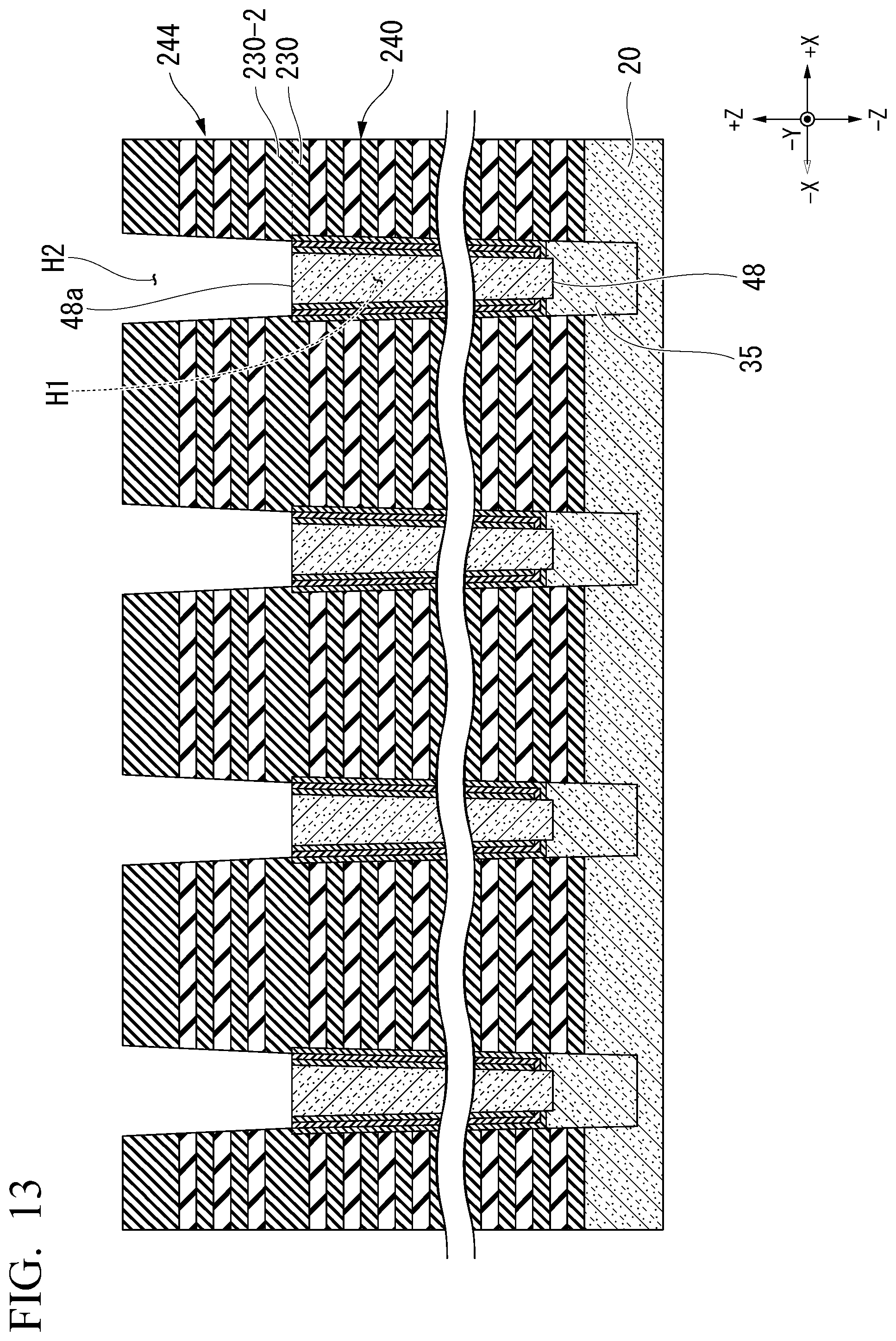 Patent US12317497 Figure 13 – Semiconductor memory device and method of manufacturing semiconductor memory device