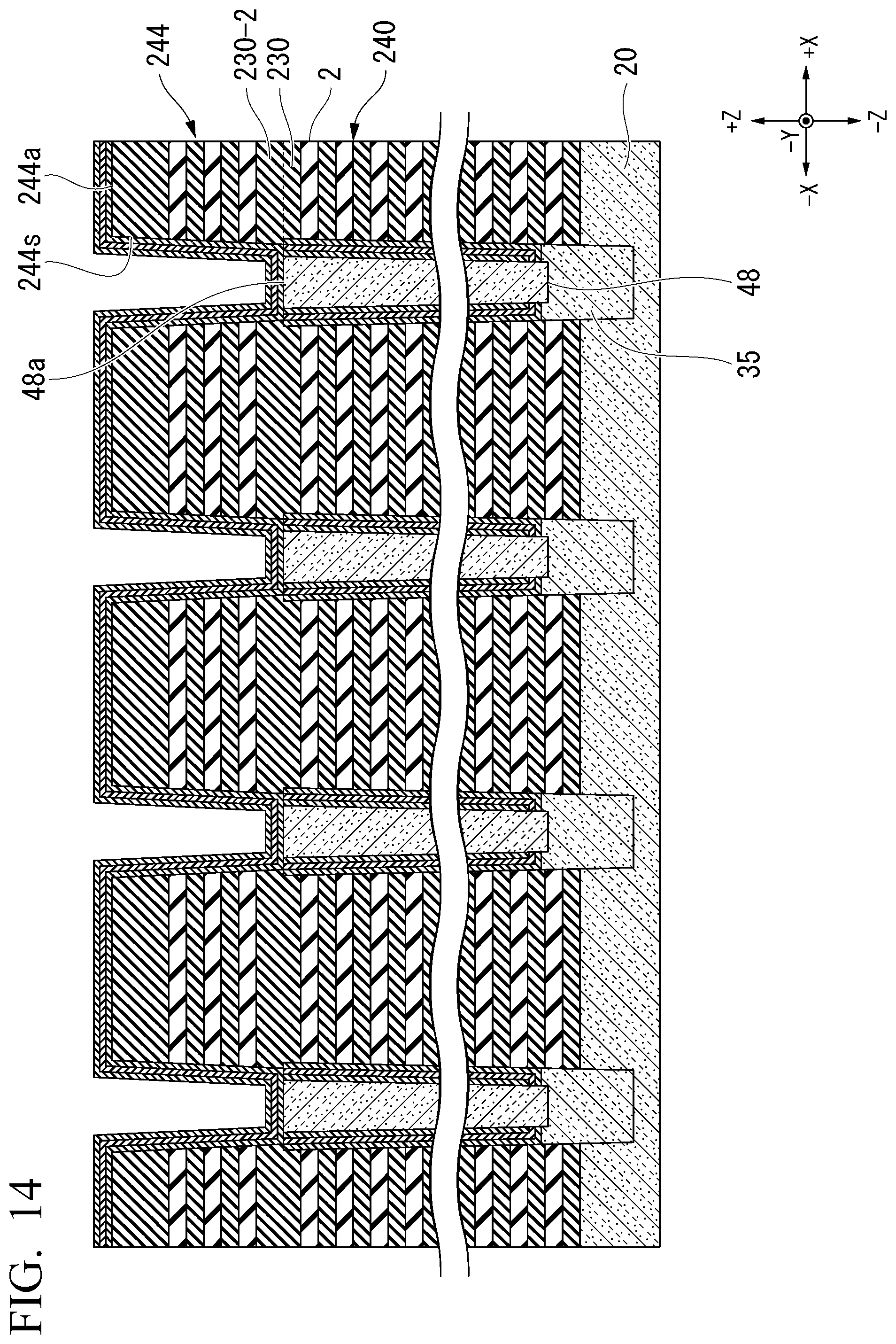 Patent US12317497 Figure 14 – Semiconductor memory device and method of manufacturing semiconductor memory device