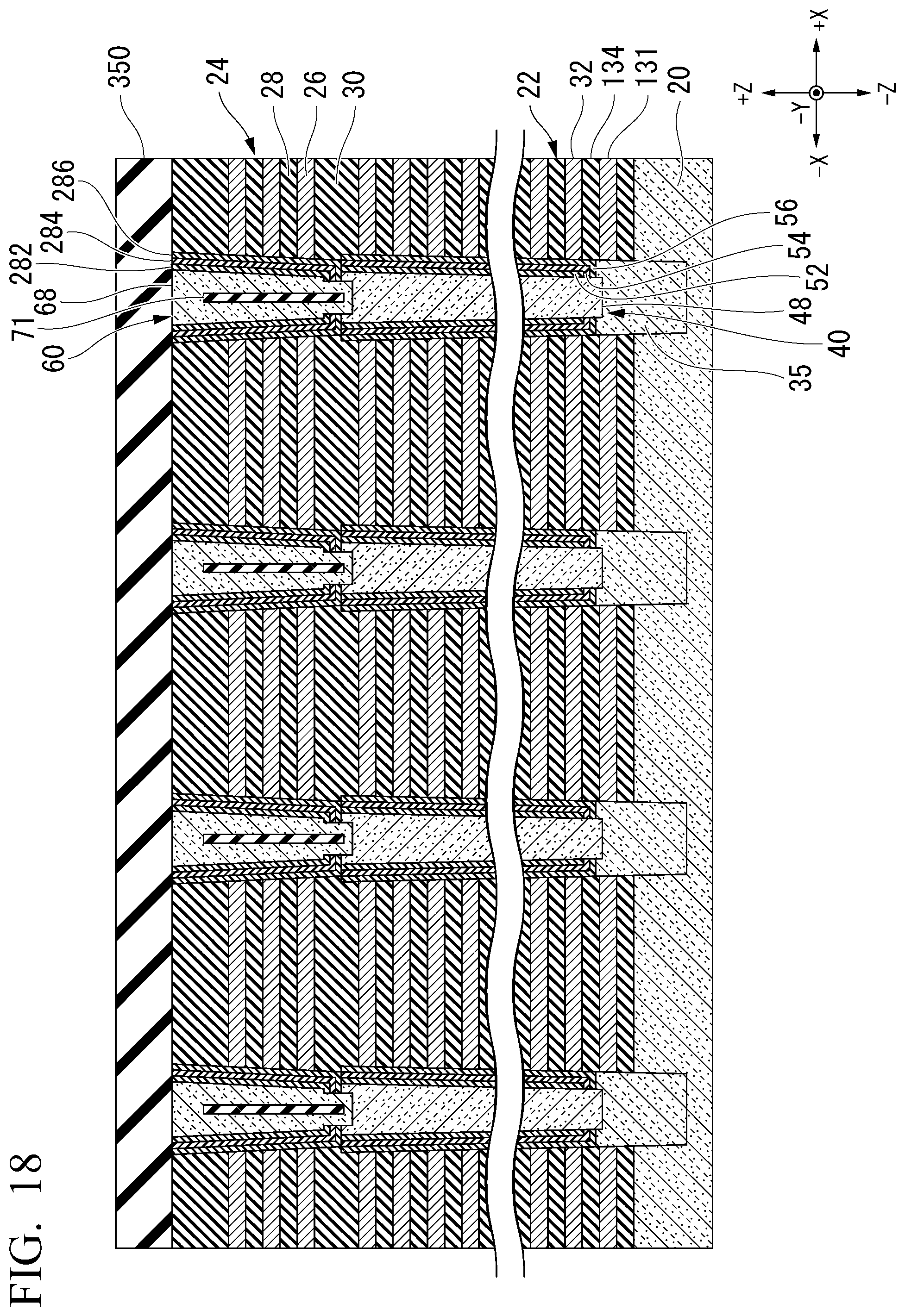 Patent US12317497 Figure 18 – Semiconductor memory device and method of manufacturing semiconductor memory device