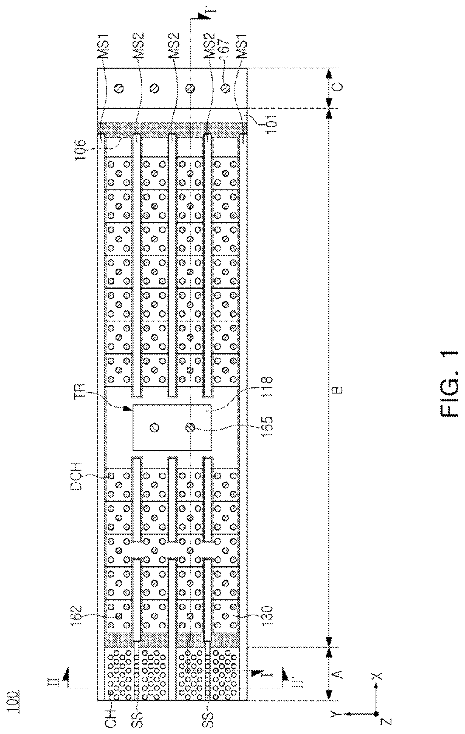 Patent US12317501 Figure 1 – Semiconductor device
