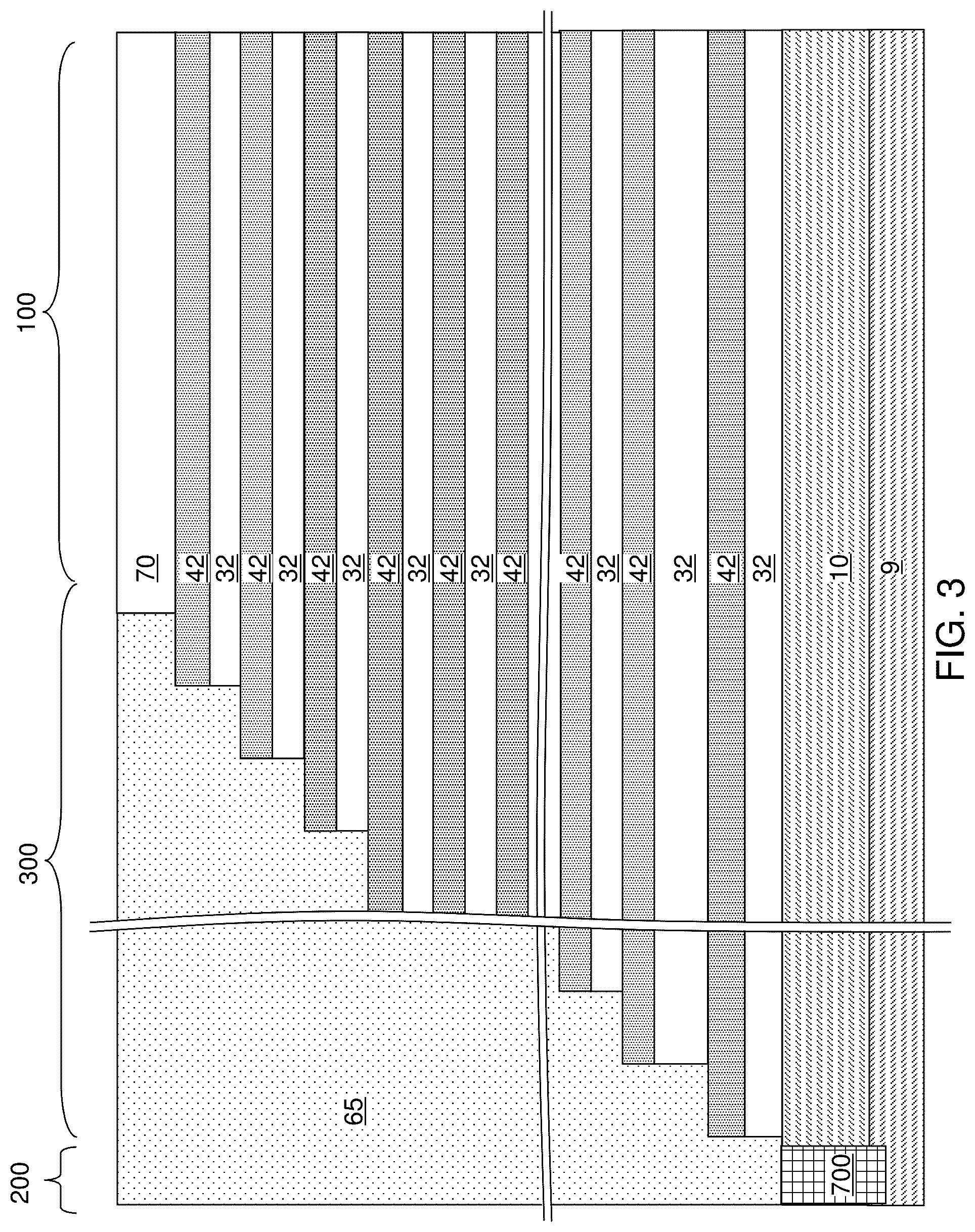 Patent US12317502 Figure 3 – Three-dimensional memory device containing ferroelectric-assisted memory elements and method of making the same