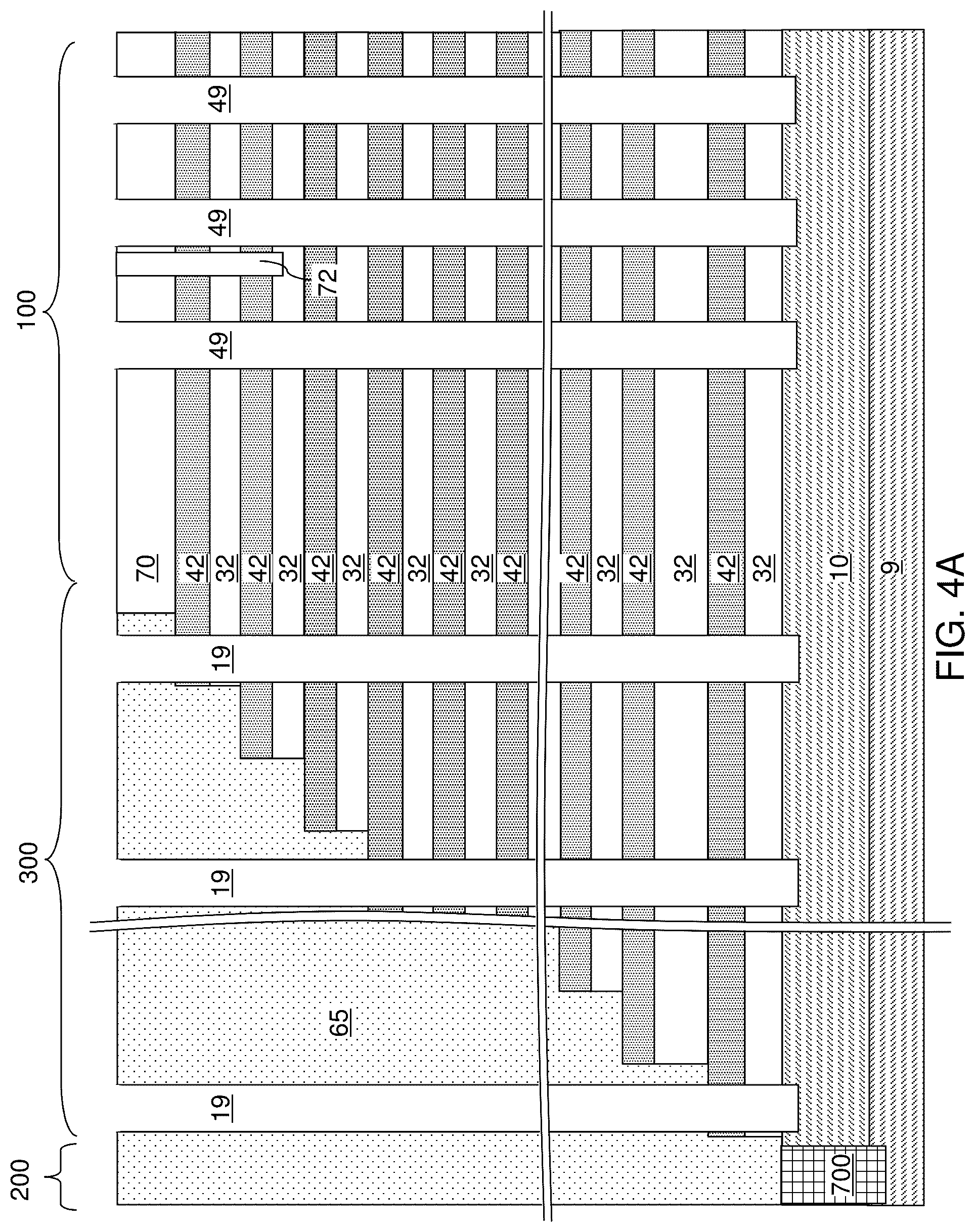 Patent US12317502 Figure 4 – Three-dimensional memory device containing ferroelectric-assisted memory elements and method of making the same