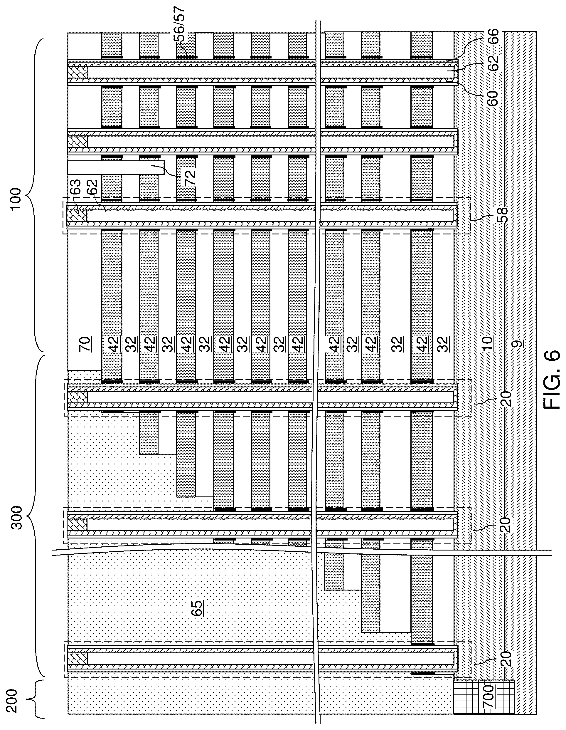 Patent US12317502 Figure 9 – Three-dimensional memory device containing ferroelectric-assisted memory elements and method of making the same
