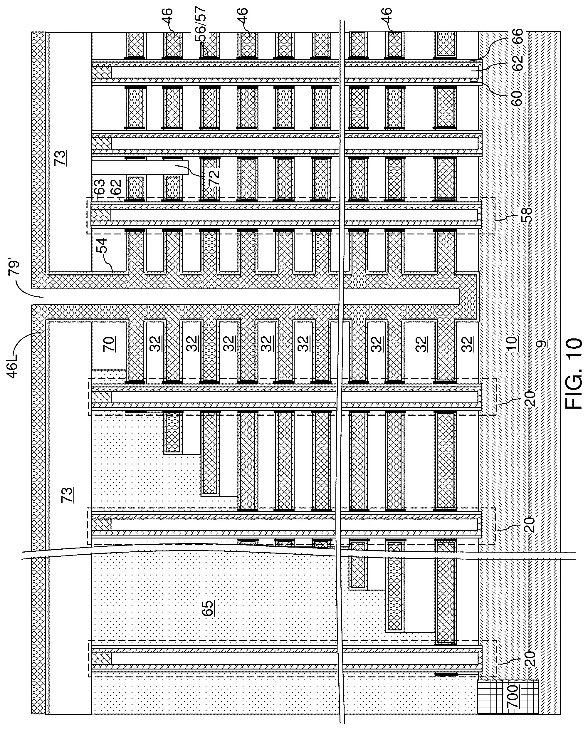 Patent US12317502 Figure 19 – Three-dimensional memory device containing ferroelectric-assisted memory elements and method of making the same