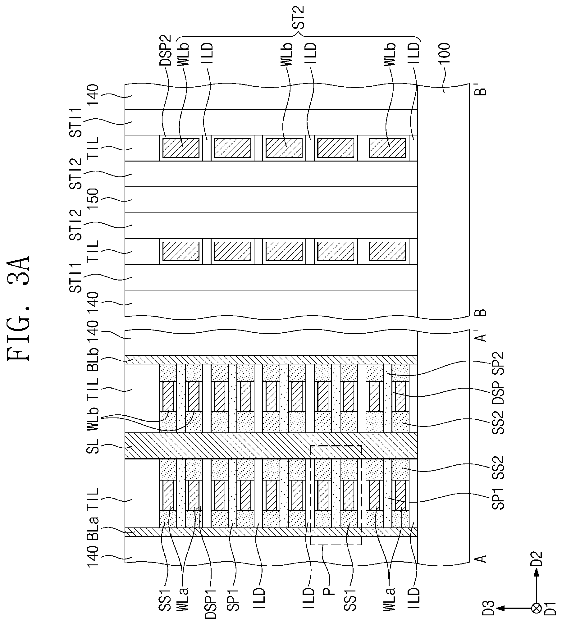 Patent US12317504 Figure 3 – Semiconductor memory device including vertical cell structure and method of fabricating the same