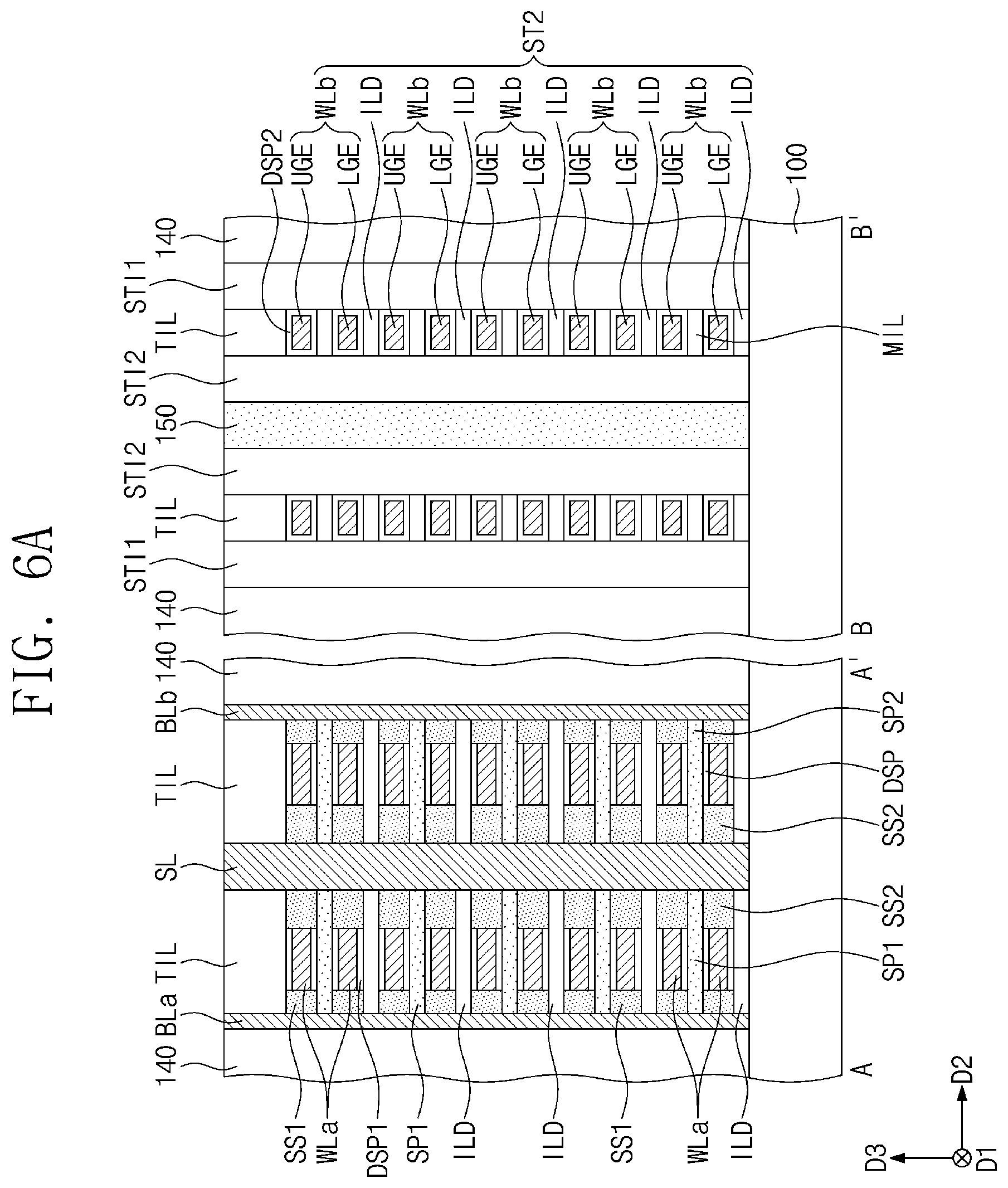 Patent US12317504 Figure 7 – Semiconductor memory device including vertical cell structure and method of fabricating the same