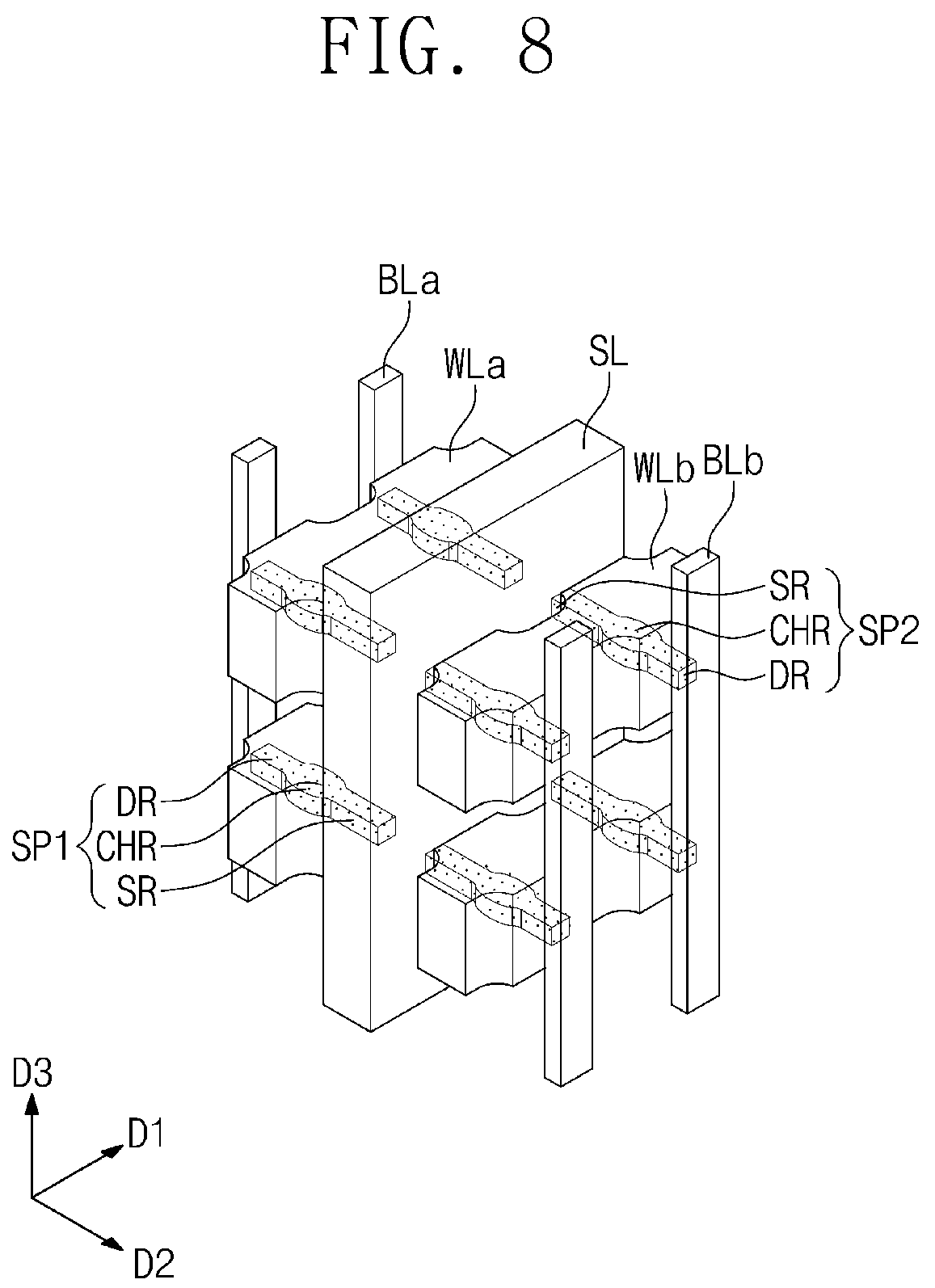 Patent US12317504 Figure 10 – Semiconductor memory device including vertical cell structure and method of fabricating the same
