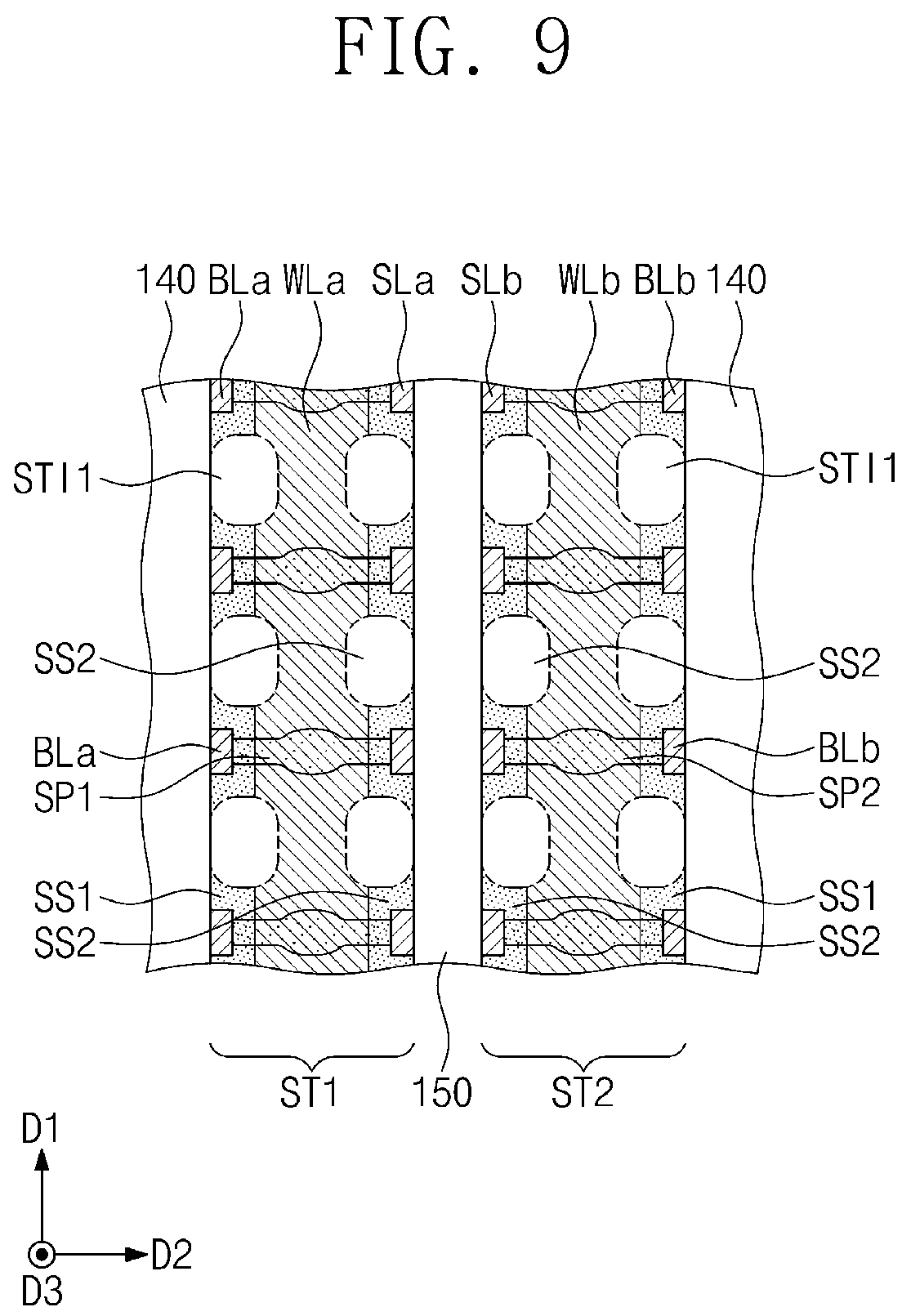 Patent US12317504 Figure 11 – Semiconductor memory device including vertical cell structure and method of fabricating the same