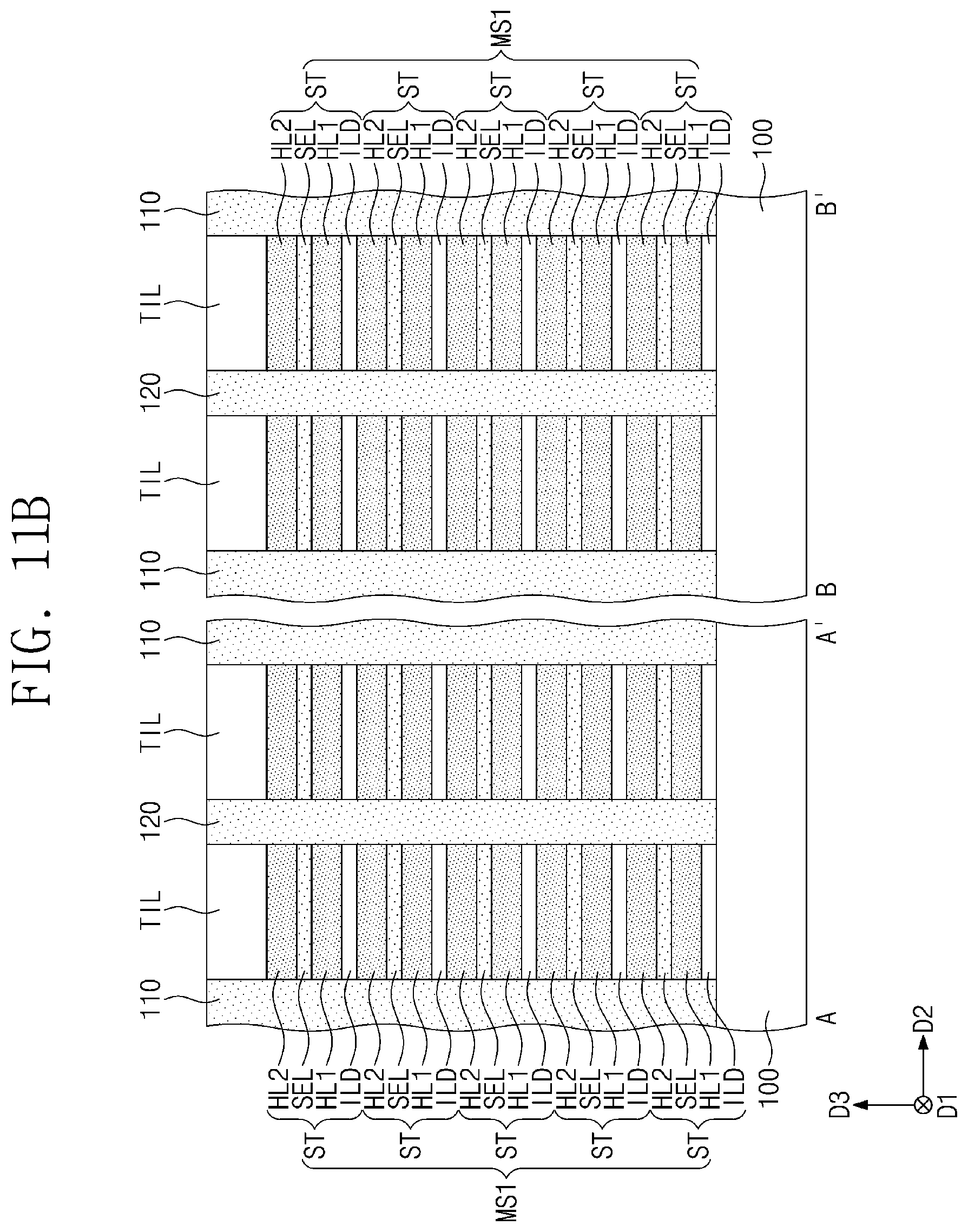 Patent US12317504 Figure 14 – Semiconductor memory device including vertical cell structure and method of fabricating the same
