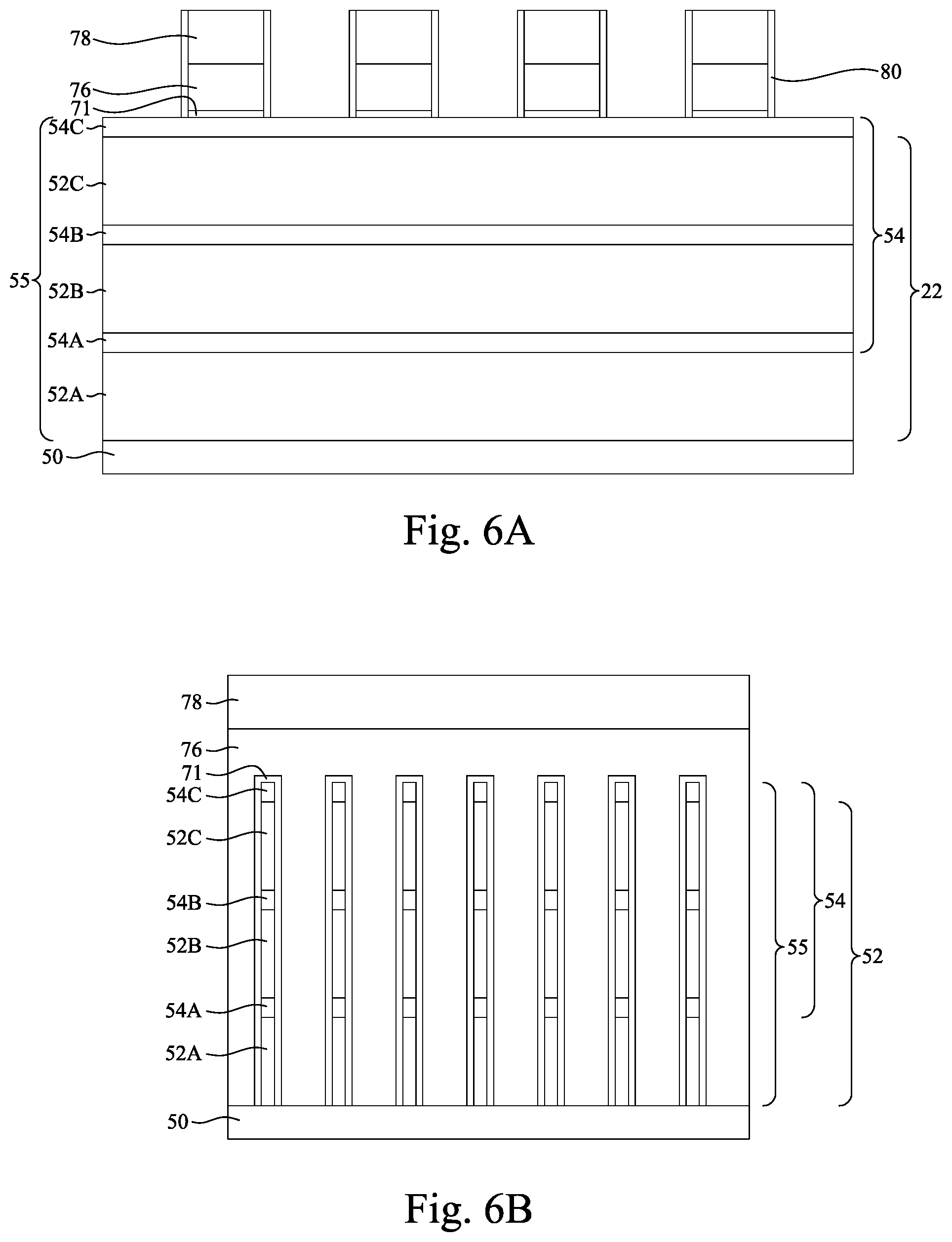 Patent US12317505 Figure 7 – Memory array including epitaxial source lines and bit lines
