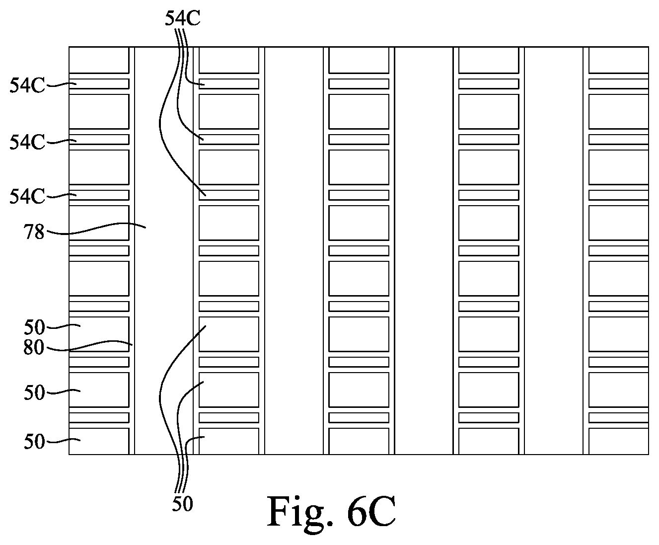 Patent US12317505 Figure 8 – Memory array including epitaxial source lines and bit lines