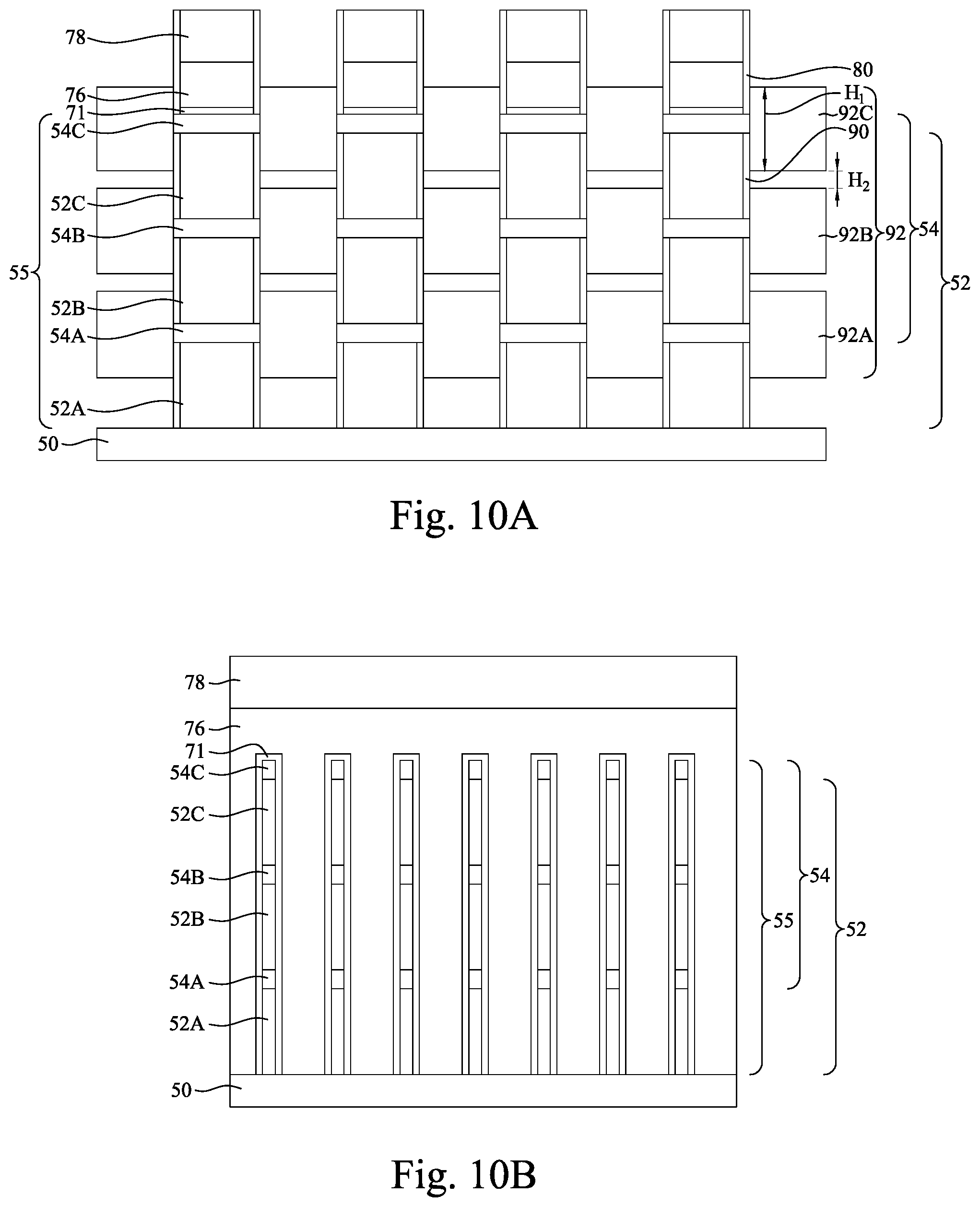 Patent US12317505 Figure 13 – Memory array including epitaxial source lines and bit lines