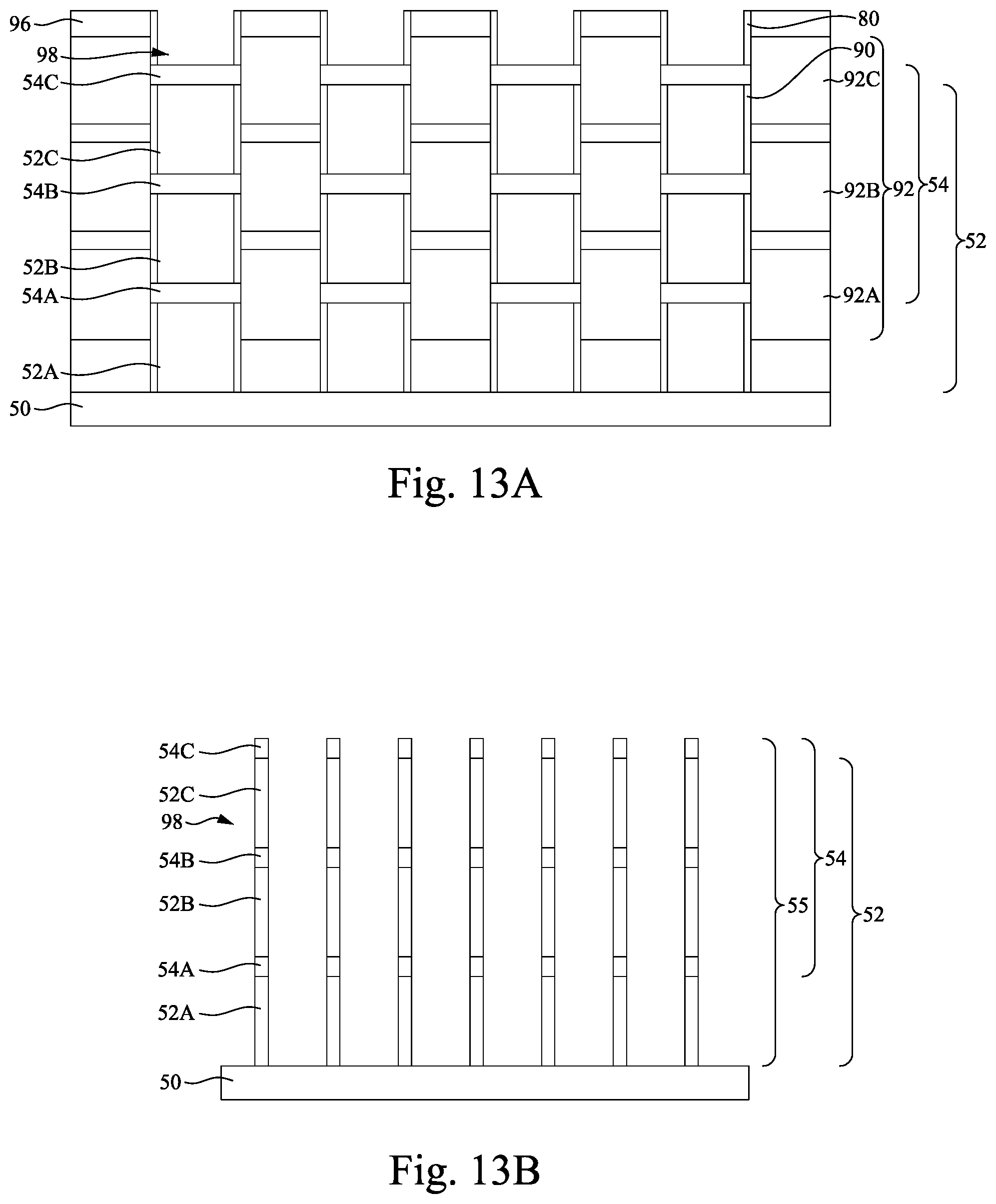Patent US12317505 Figure 19 – Memory array including epitaxial source lines and bit lines